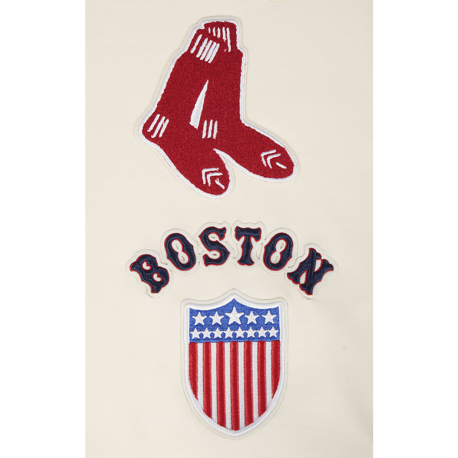 Pro Standard RED SOX RETRO CLASSIC DK TEE - Men's - Eggshell/Midnight Navy