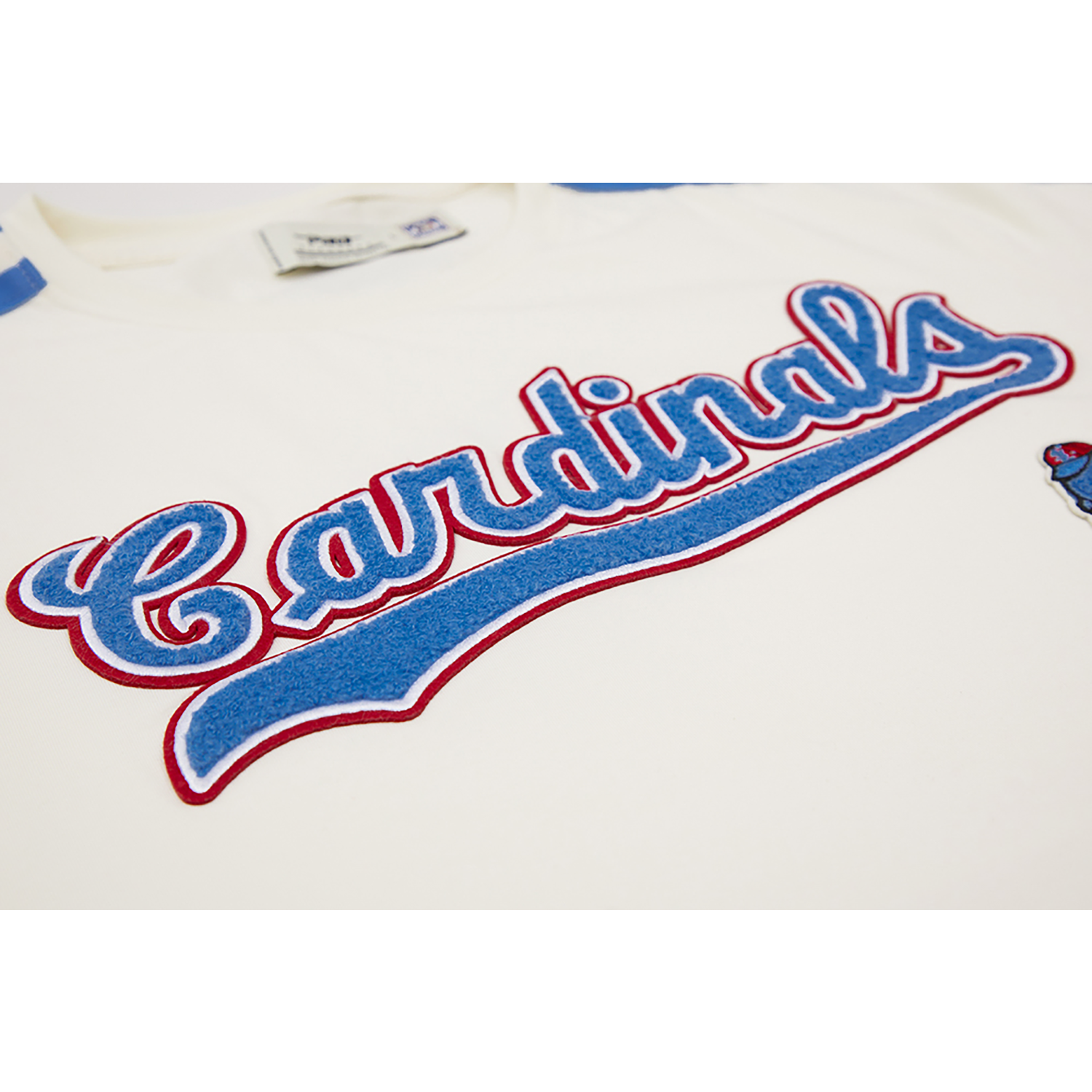 Pro Standard CARDINALS RETRO CLASSIC SJ STRIPED TEE - Men's - Eggshell/University Blue