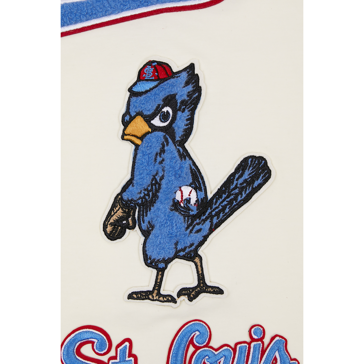 Pro Standard CARDINALS RETRO CLASSIC SJ STRIPED TEE - Men's - Eggshell/University Blue