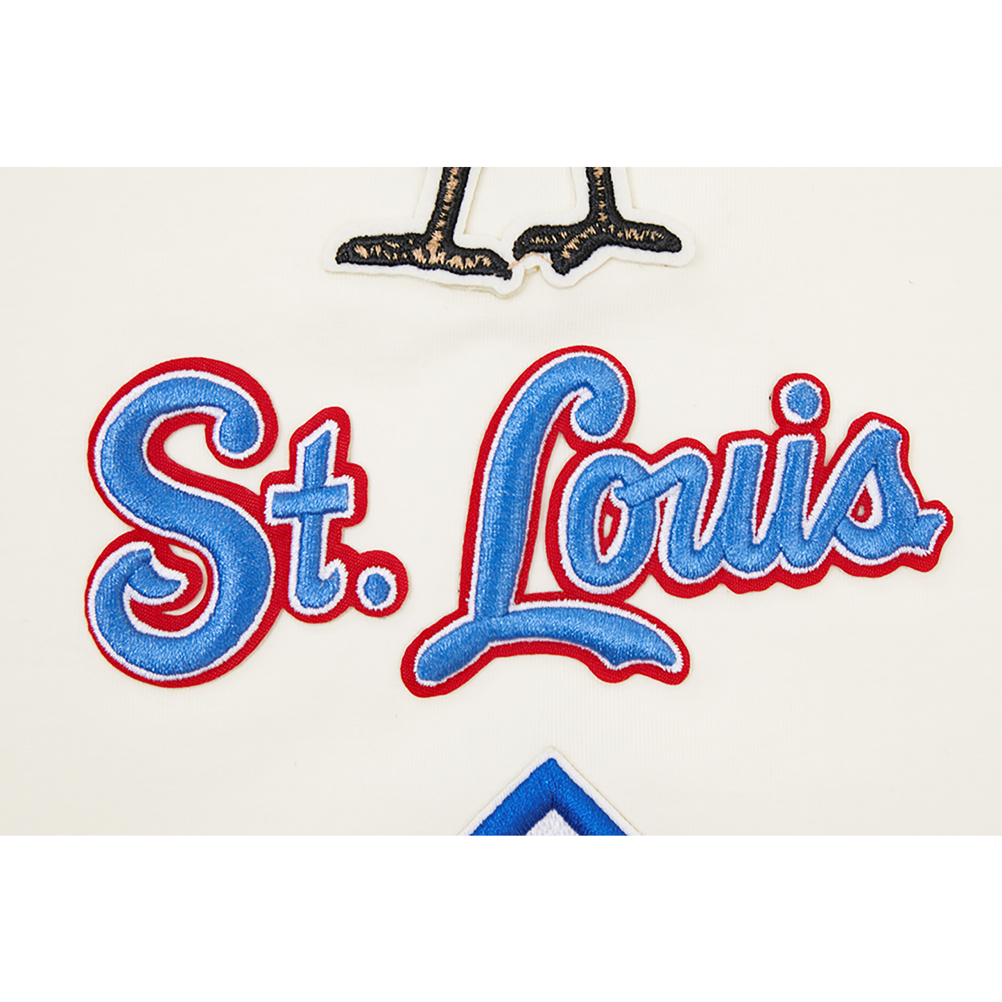 Pro Standard CARDINALS RETRO CLASSIC SJ STRIPED TEE - Men's - Eggshell/University Blue