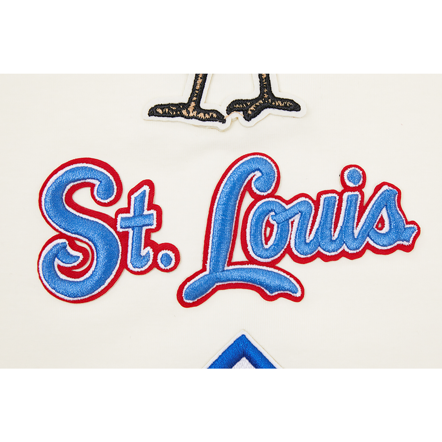 Pro Standard CARDINALS RETRO CLASSIC SJ STRIPED TEE - Men's - Eggshell/University Blue