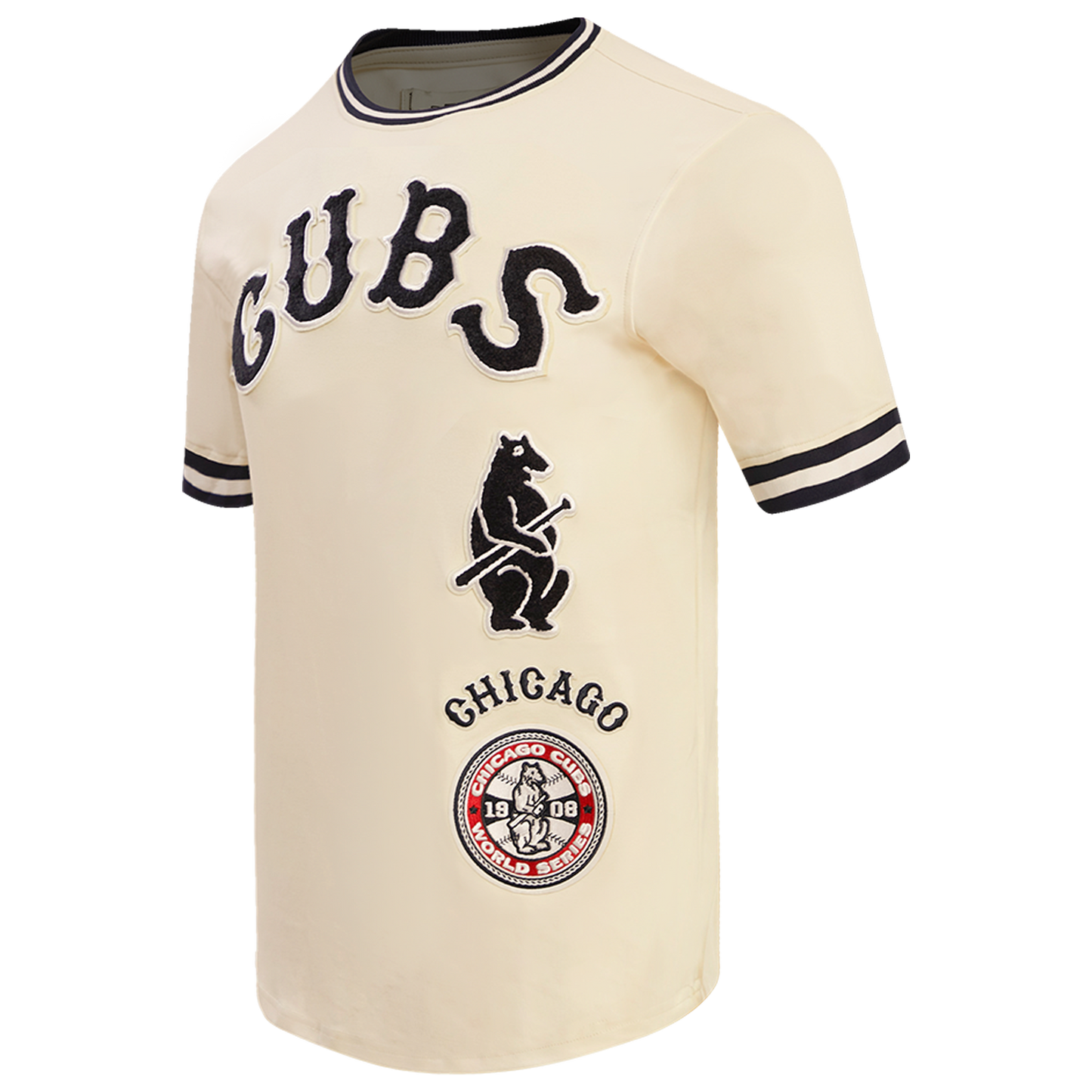 Pro Standard CUBS RETRO CLASSIC DK TEE - Men's - Eggshell/Midnight Navy