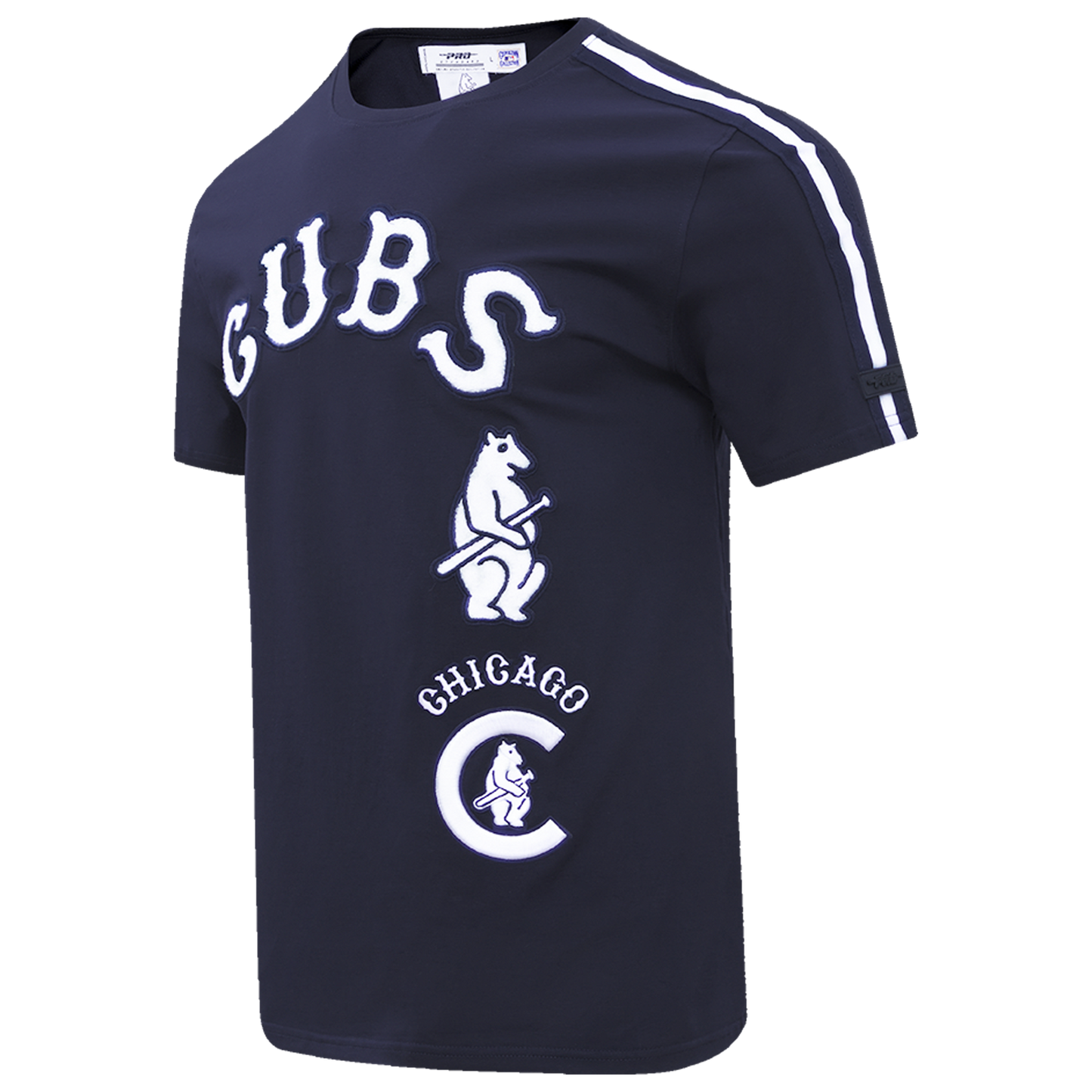 Pro Standard CUBS RETRO CLASSIC SJ STRIPED TEE - Men's - Midnight Navy