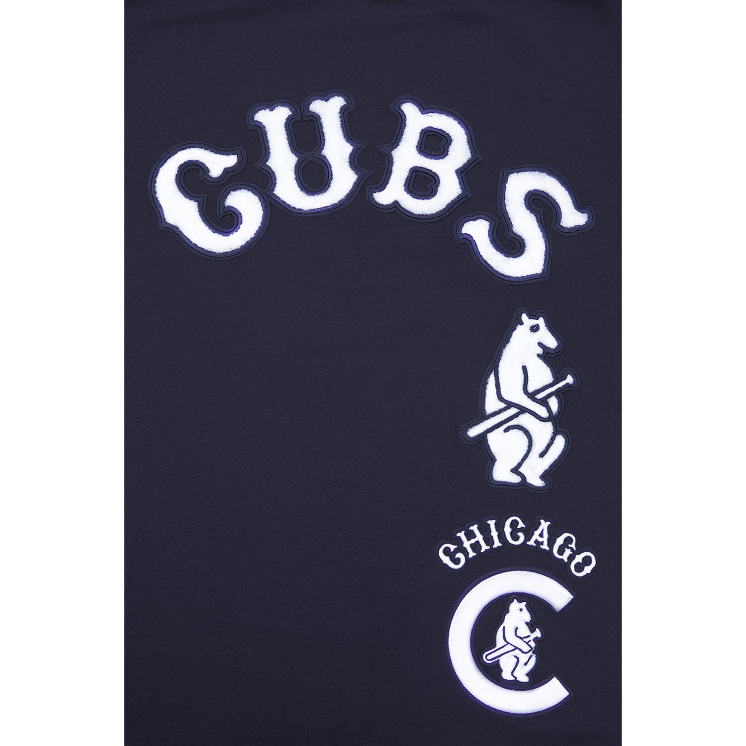 Pro Standard CUBS RETRO CLASSIC SJ STRIPED TEE - Men's - Midnight Navy