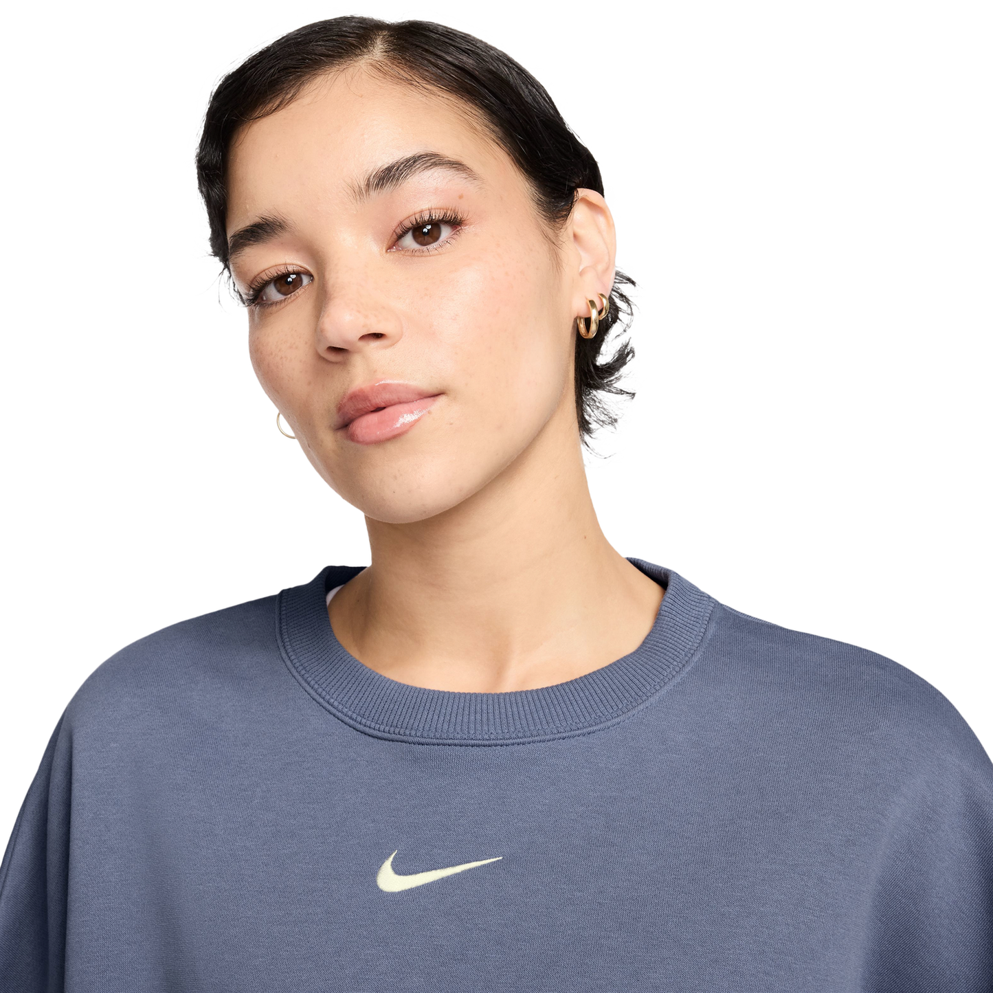 Nike NSW Style Fleece Crew OOS - Women's - World Indigo/White
