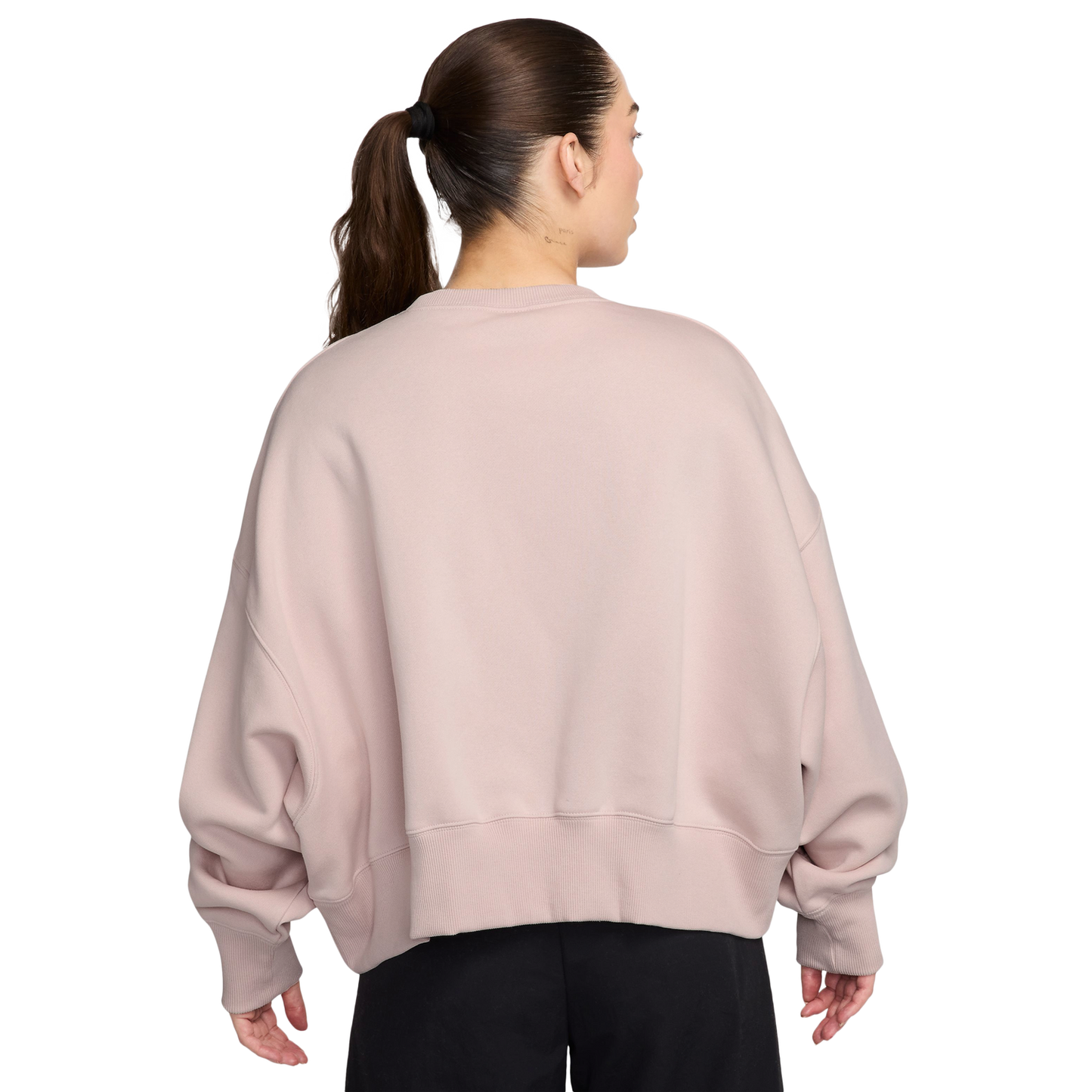 Nike NSW Style Fleece Crew OOS - Women's - Pink/White