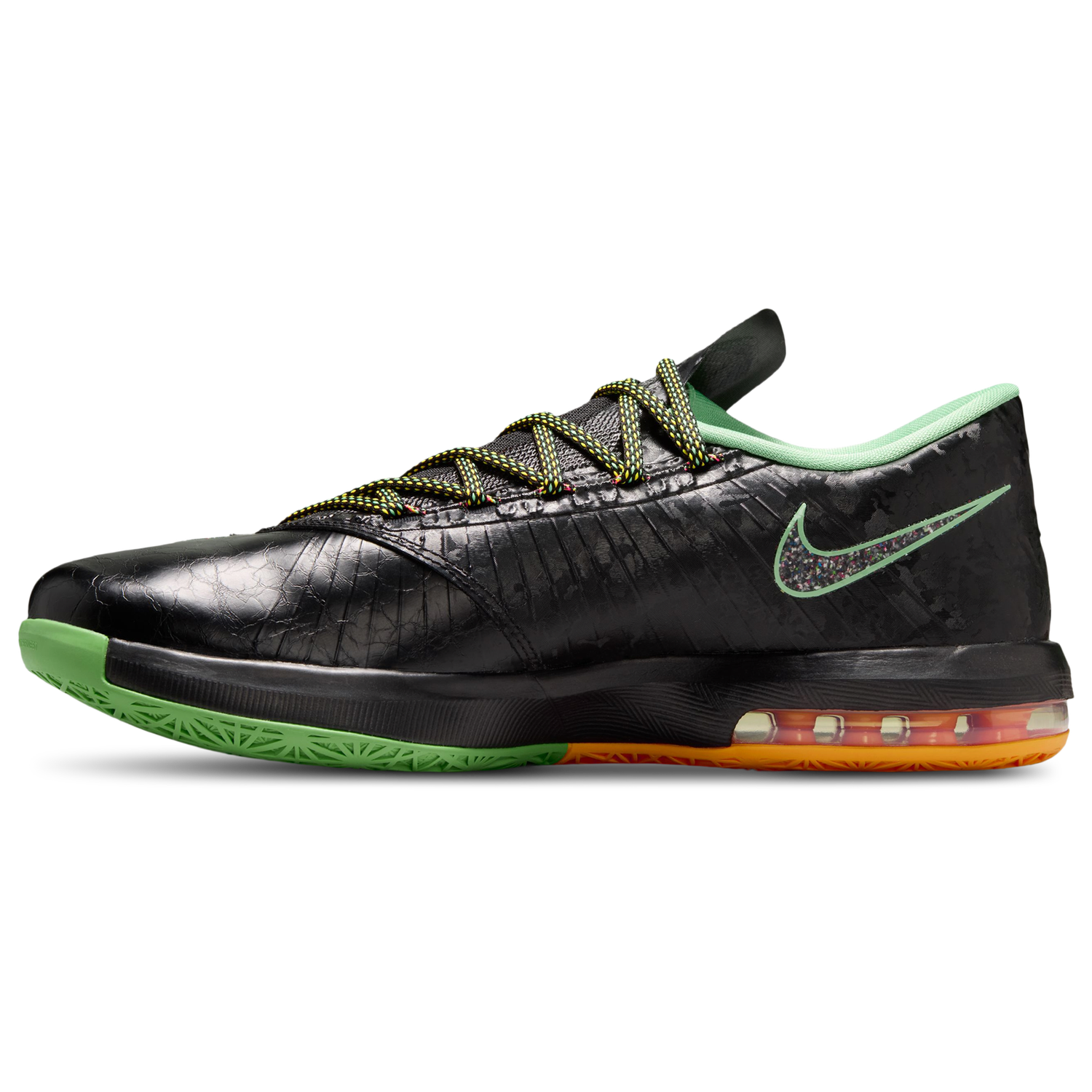 Nike KD VI - Men's - Black/Multi/Lucid Green