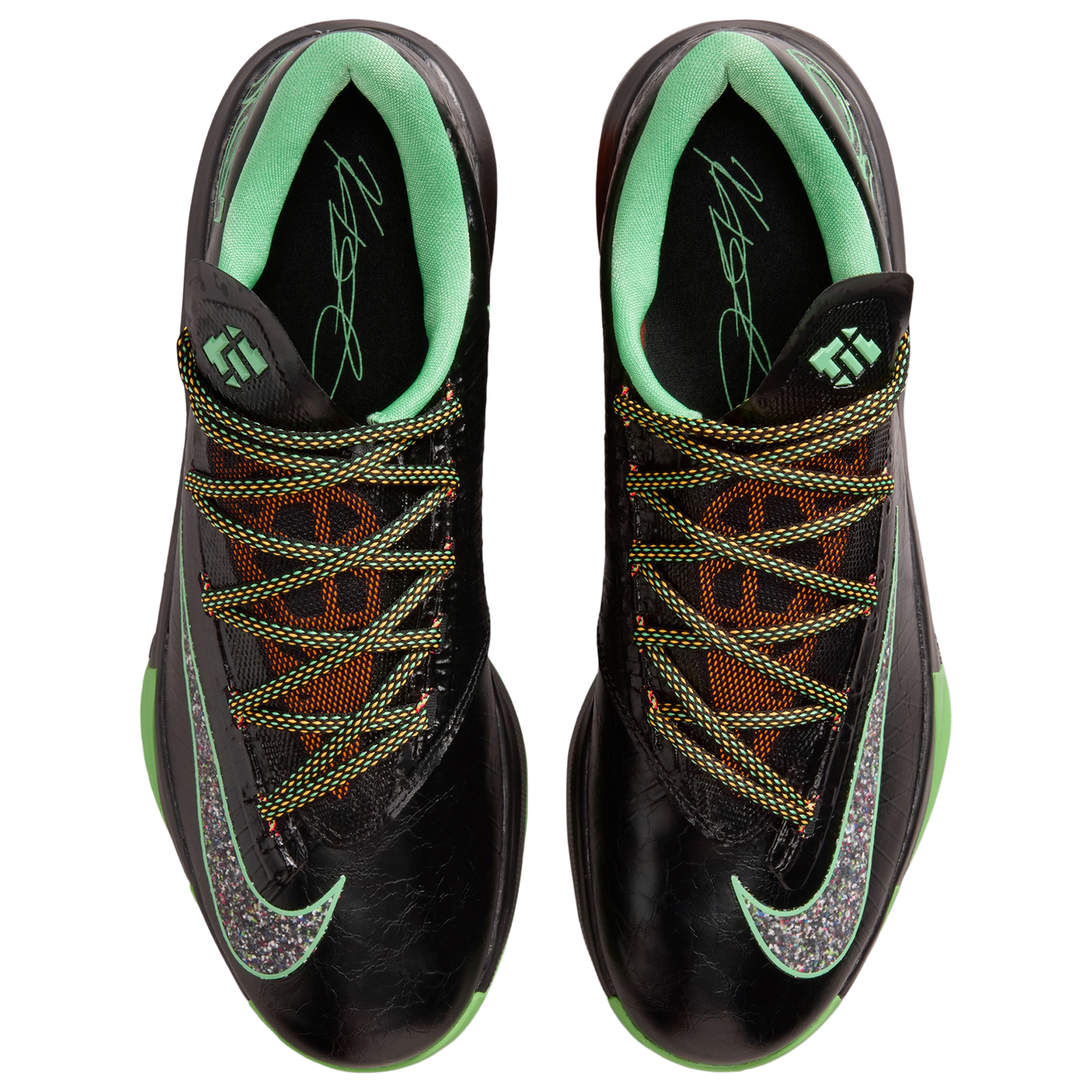 Nike KD VI - Men's - Black/Multi/Lucid Green