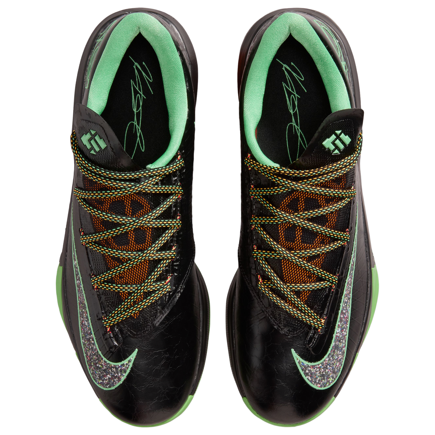 Nike KD VI - Men's - Black/Multi/Lucid Green