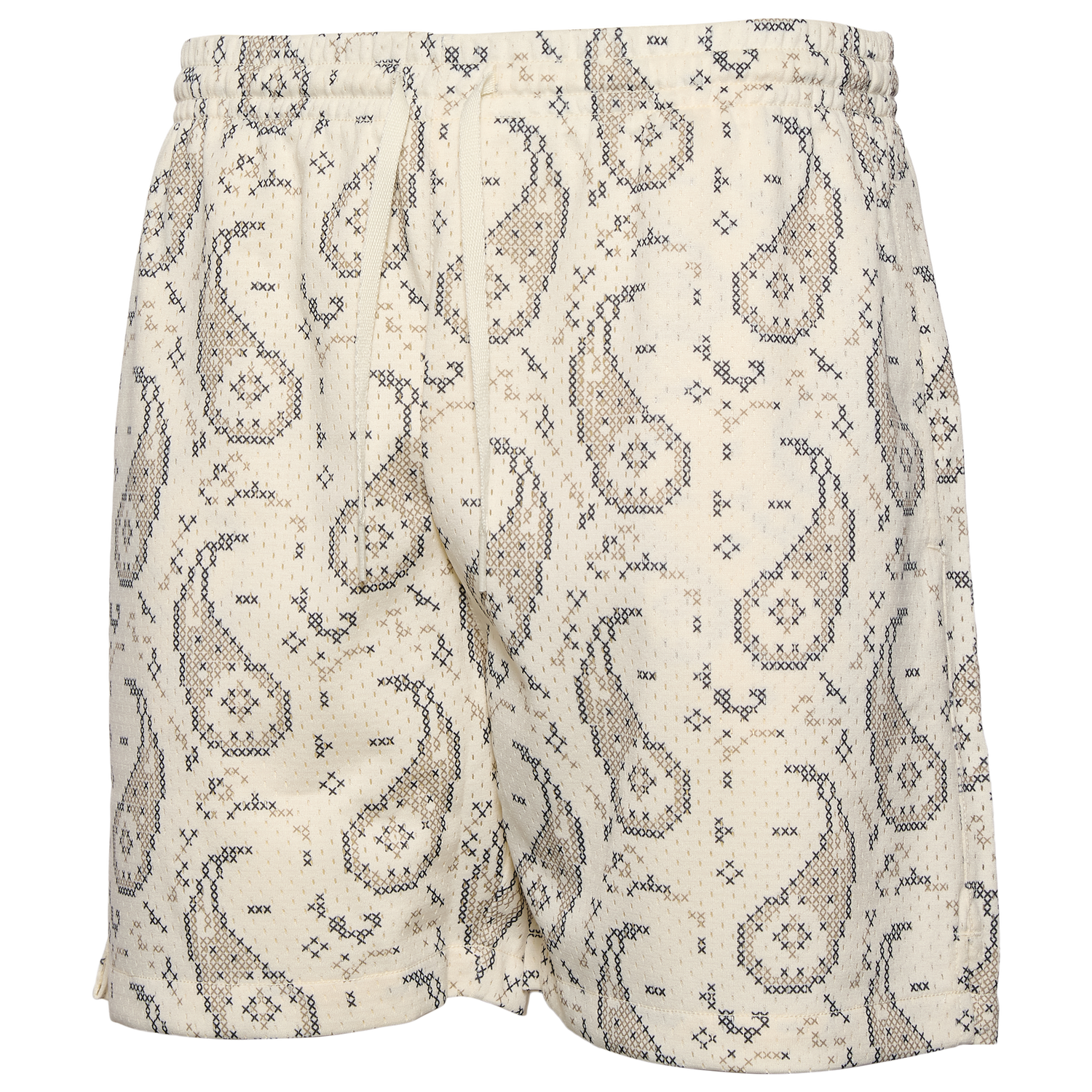 LCKR Brentwood Mesh Shorts - Men's - Egret/Crosshatch Paisley