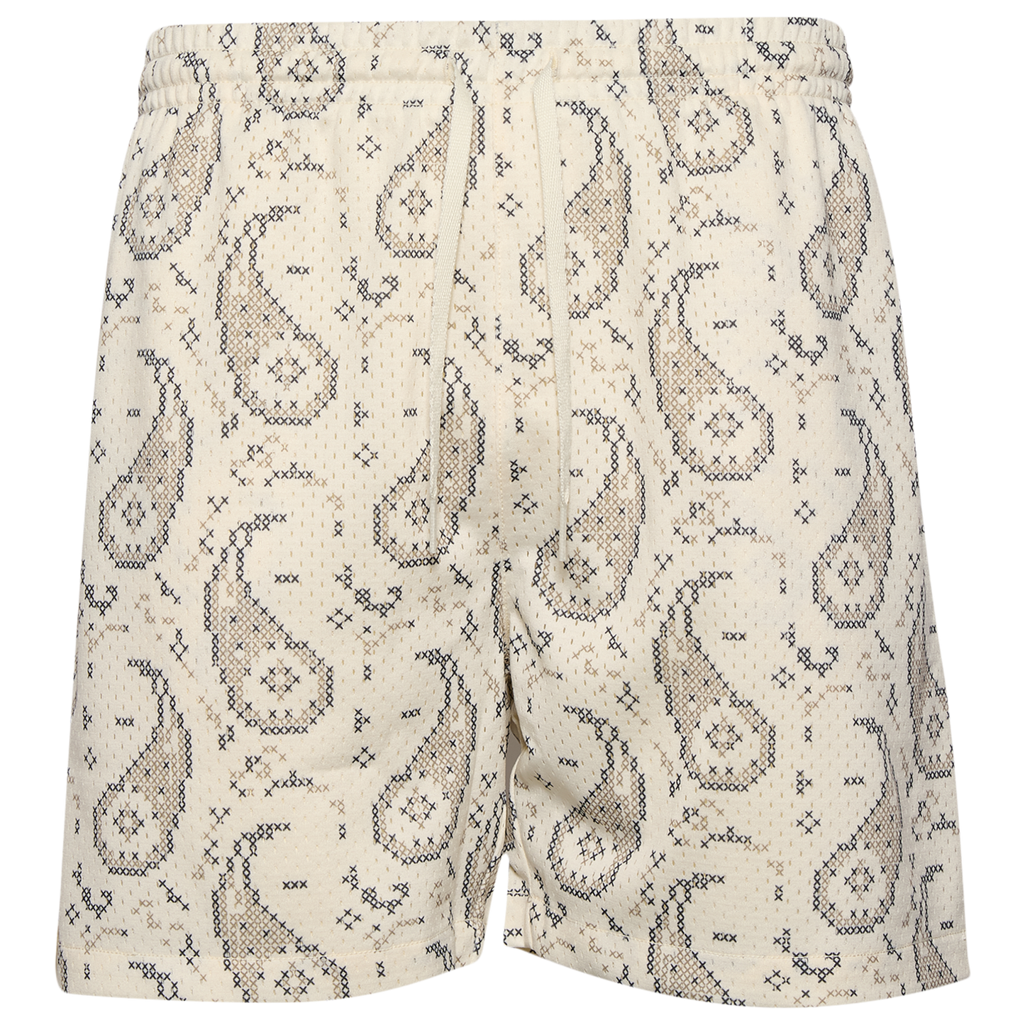 LCKR Brentwood Mesh Shorts - Men's - Egret/Crosshatch Paisley
