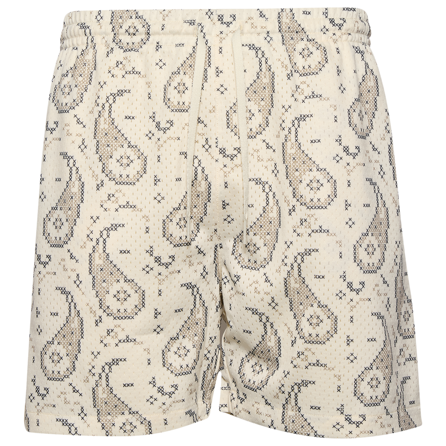 LCKR Brentwood Mesh Shorts - Men's - Egret/Crosshatch Paisley