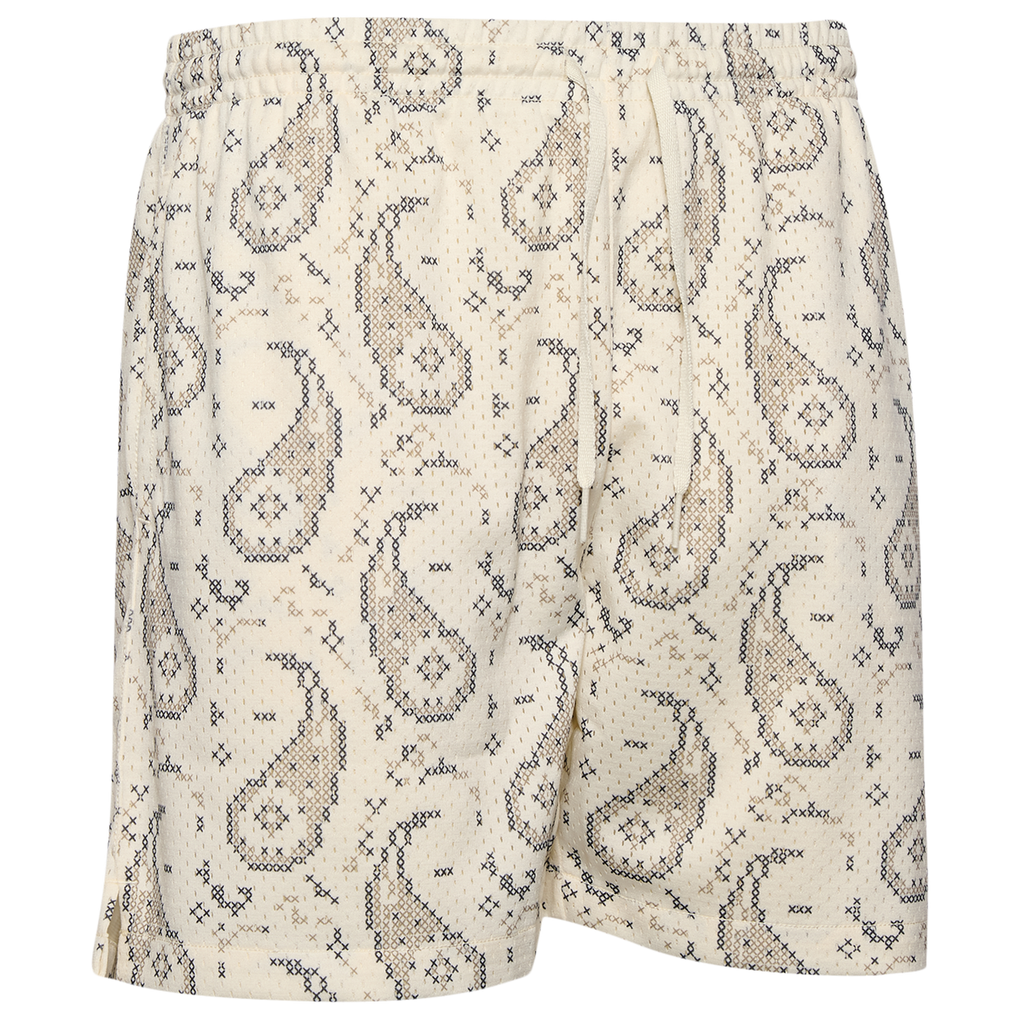 LCKR Brentwood Mesh Shorts - Men's - Egret/Crosshatch Paisley