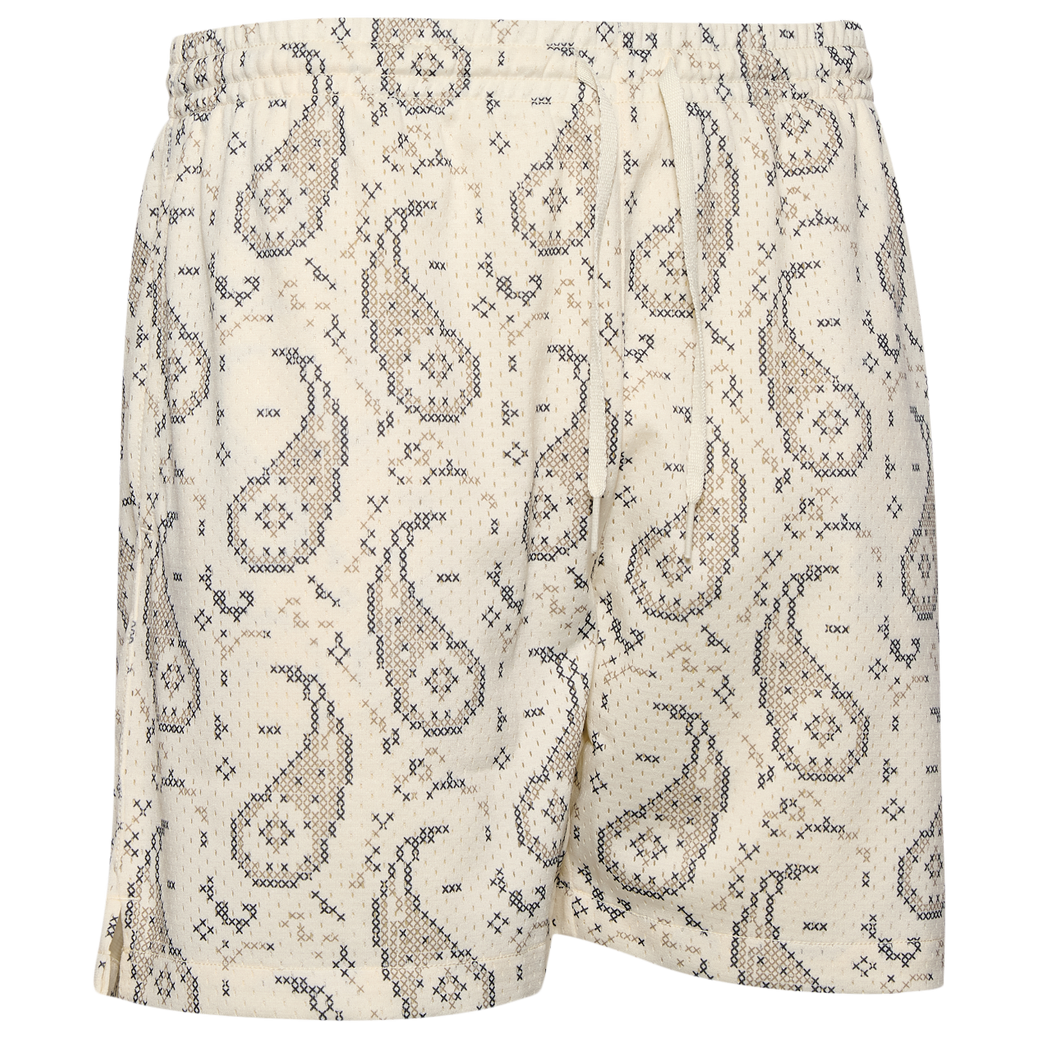LCKR Brentwood Mesh Shorts - Men's - Egret/Crosshatch Paisley