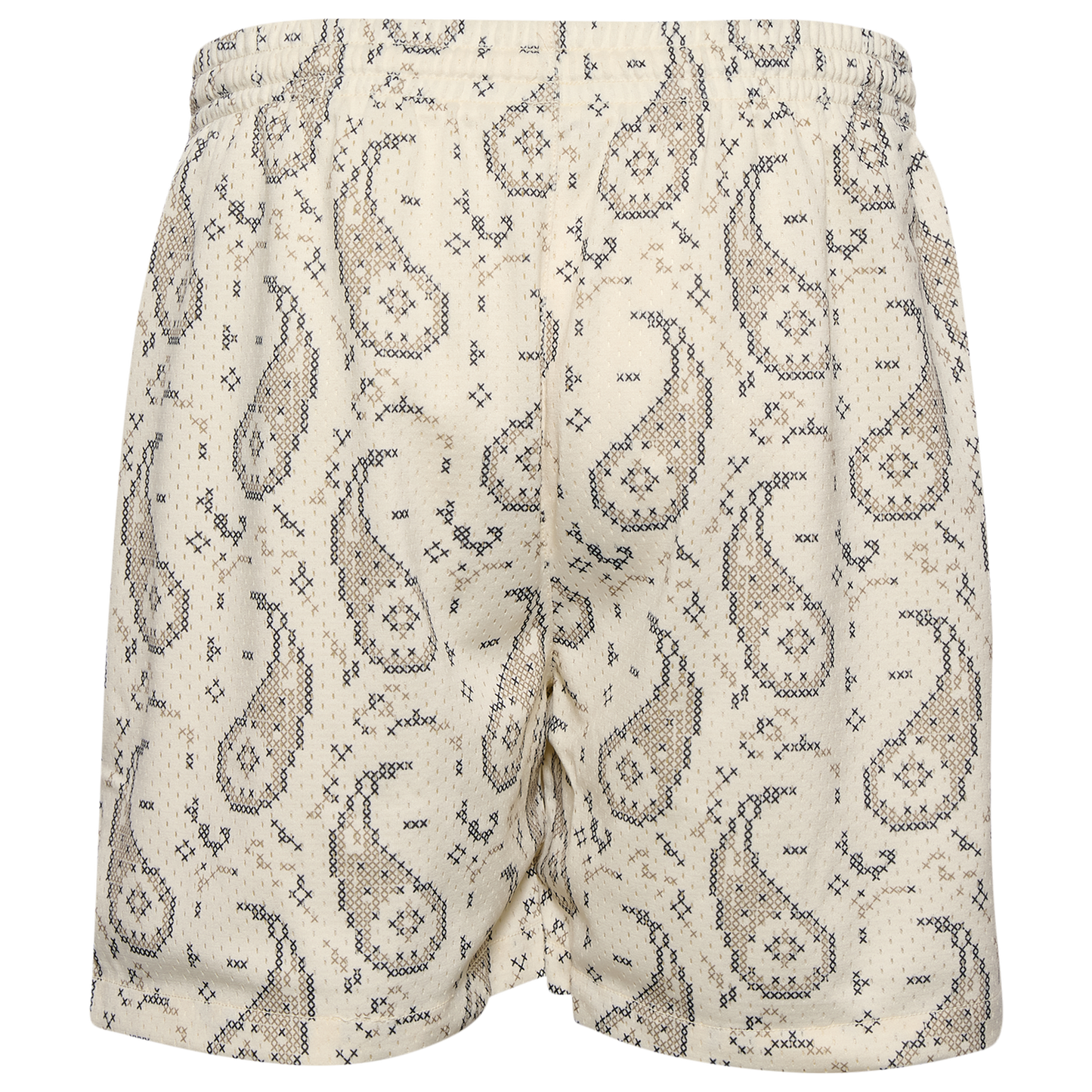 LCKR Brentwood Mesh Shorts - Men's - Egret/Crosshatch Paisley