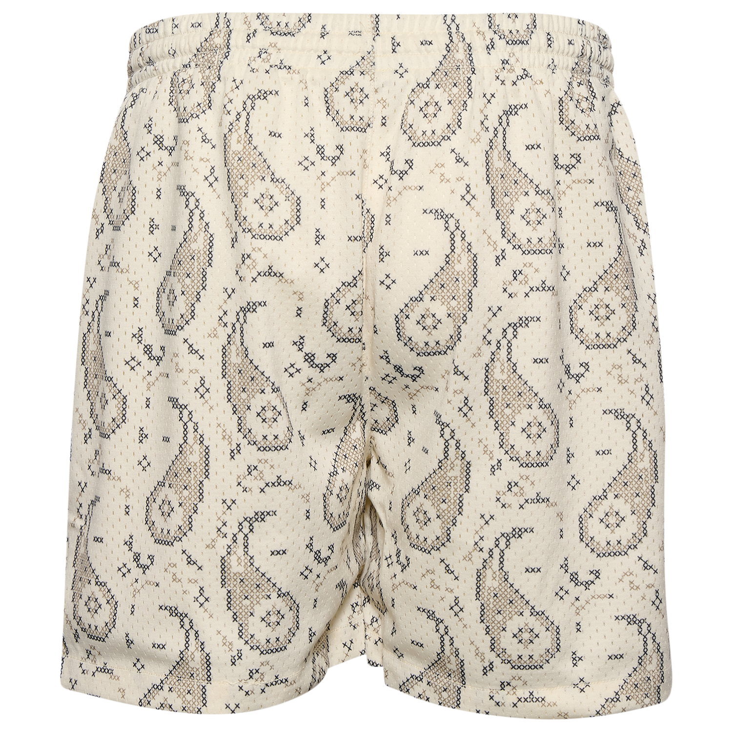 LCKR Brentwood Mesh Shorts - Men's - Egret/Crosshatch Paisley