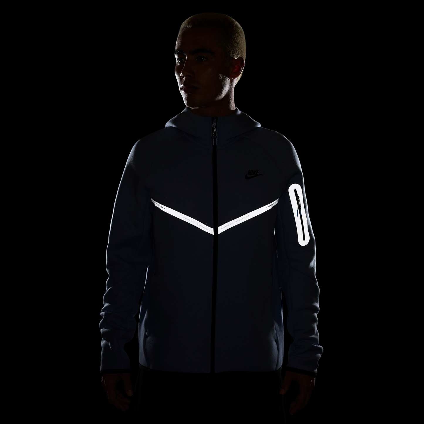 Nike Tech Fleece WR Full-Zip Jacket - Men's - Carolina/Black