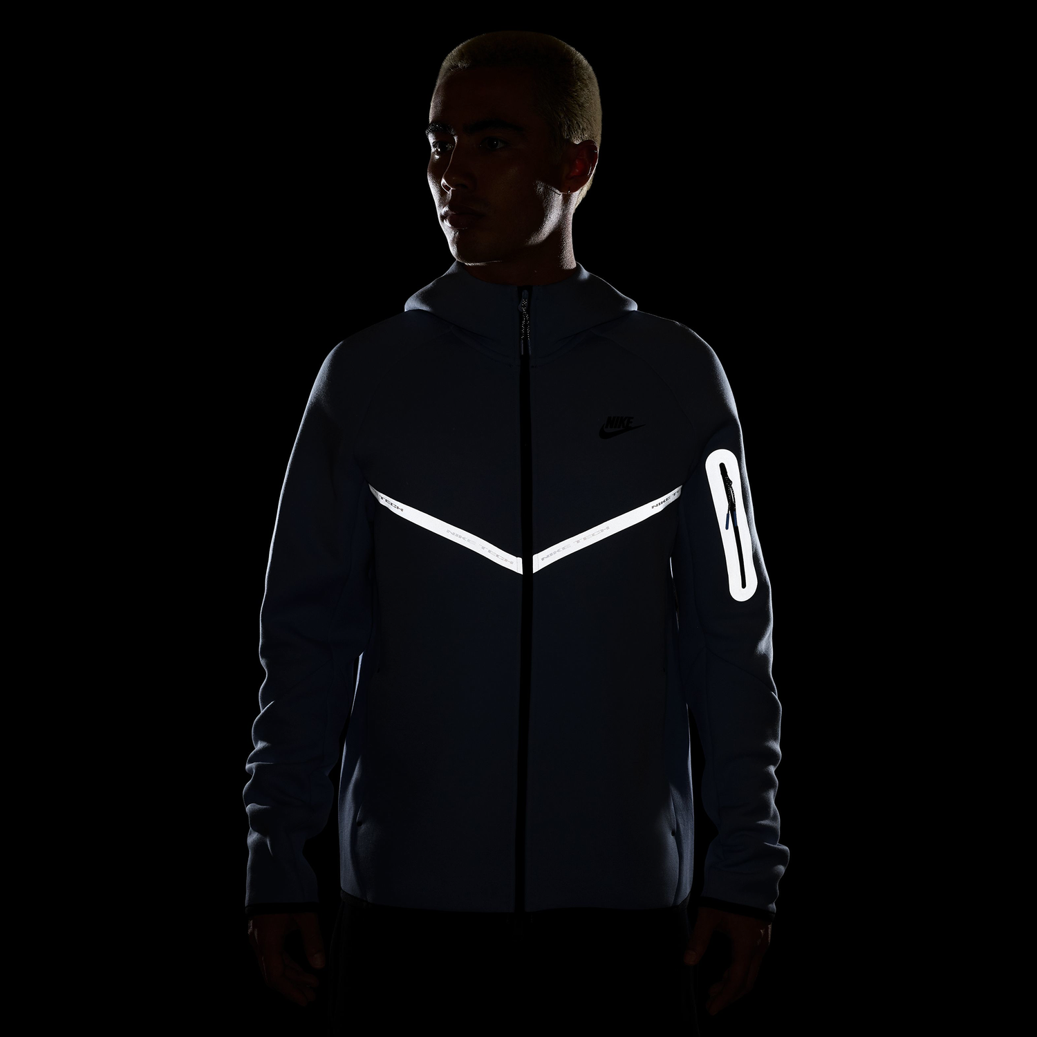 Nike Tech Fleece WR Full-Zip Jacket - Men's - Carolina/Black