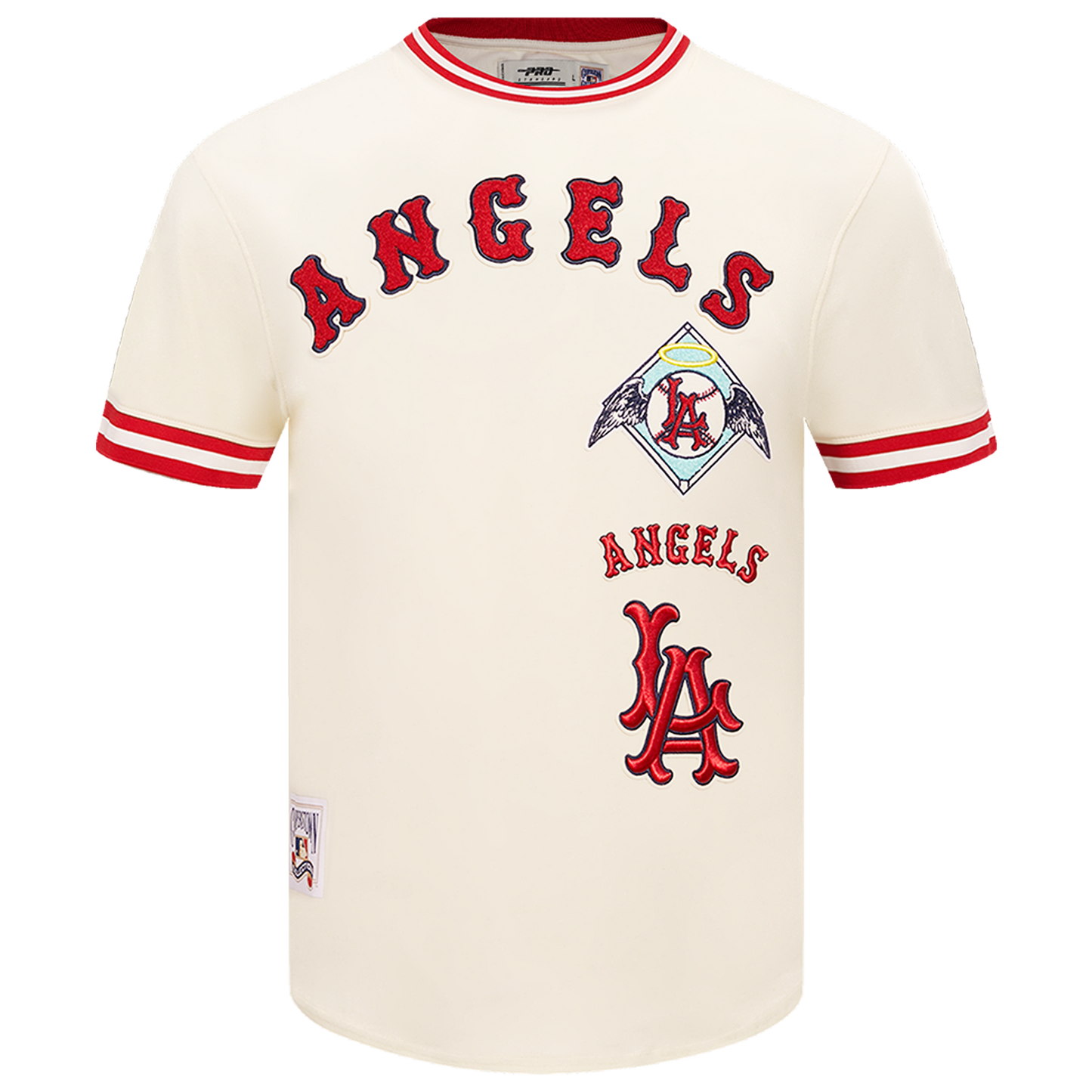 Pro Standard ANGELS RETRO CLASSIC DK TEE - Men's - Eggshell/Red