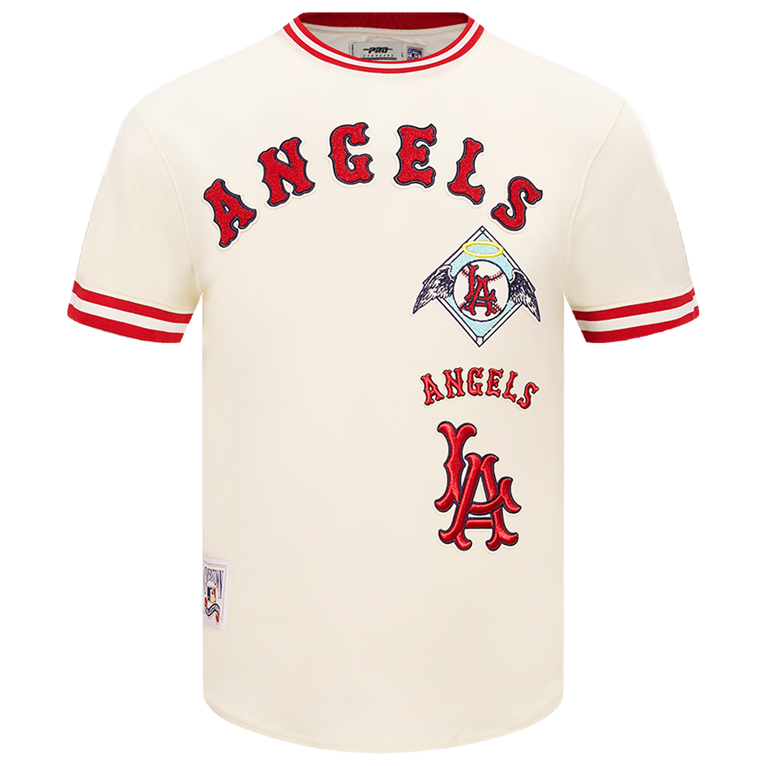 Pro Standard ANGELS RETRO CLASSIC DK TEE - Men's - Eggshell/Red