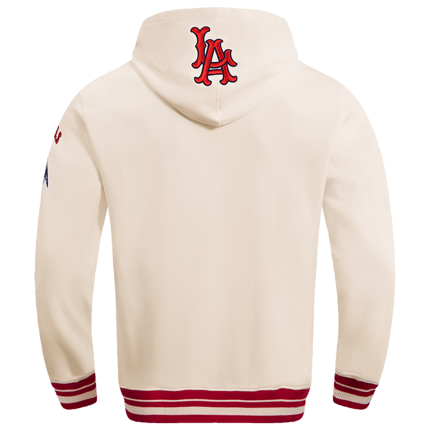 Pro Standard ANGELS RETRO CLASSIC FLC PO HOODIE - Men's - Eggshell/Red