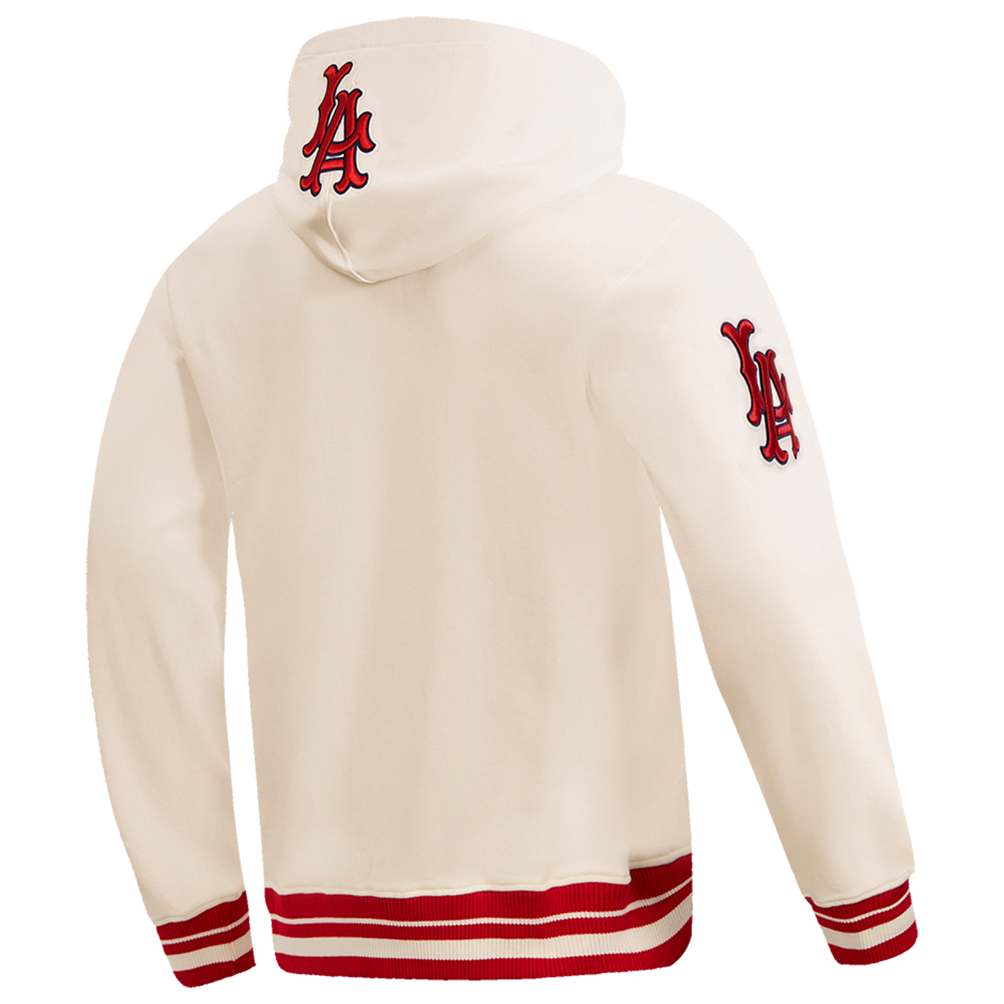 Pro Standard ANGELS RETRO CLASSIC FLC PO HOODIE - Men's - Eggshell/Red