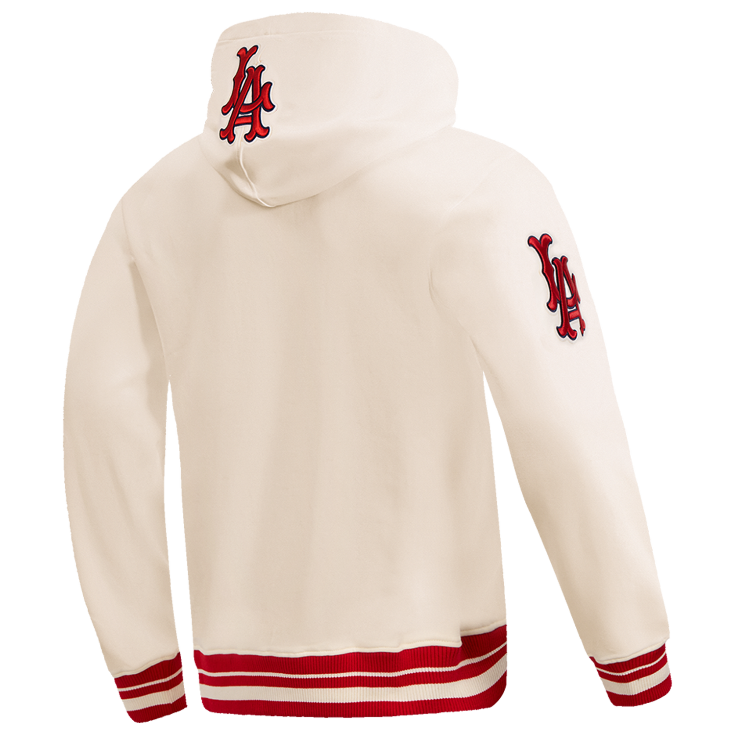 Pro Standard ANGELS RETRO CLASSIC FLC PO HOODIE - Men's - Eggshell/Red