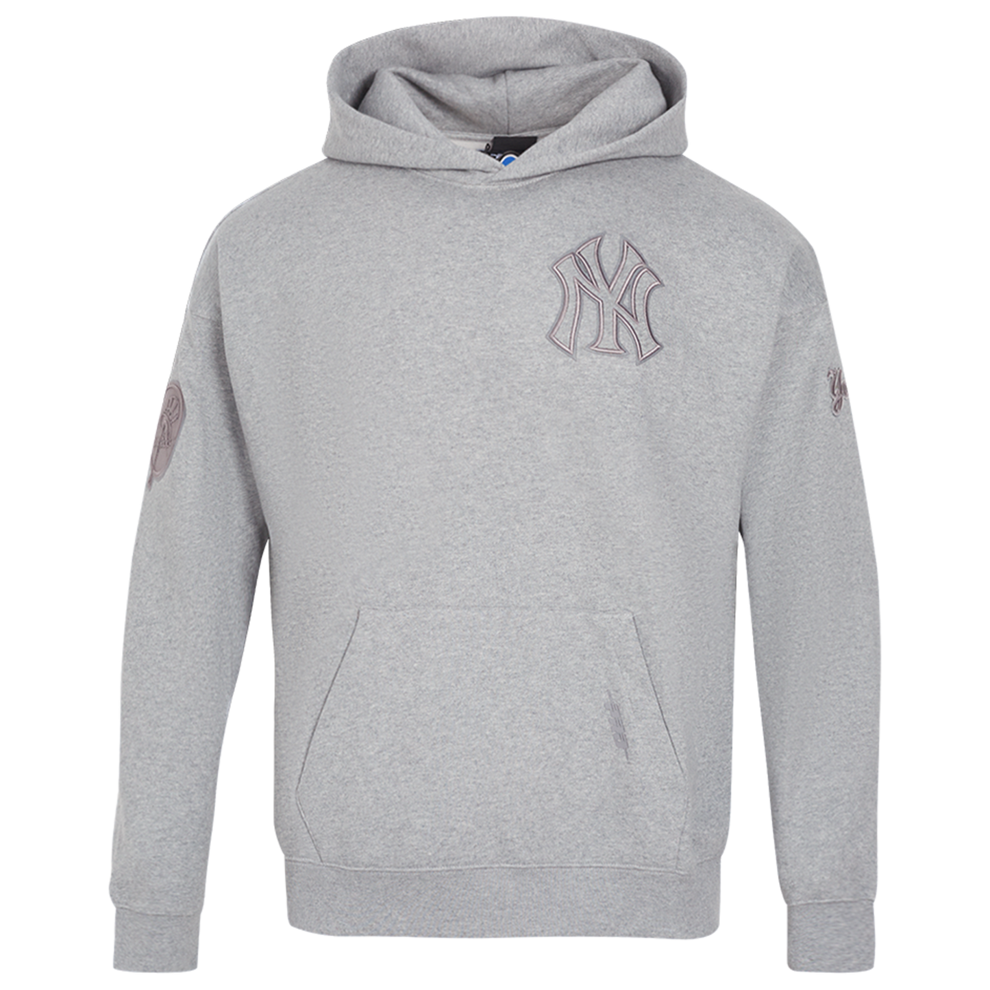 Pro Standard Yankees Pullover Hoodie - Men's - Dark Heather Gray