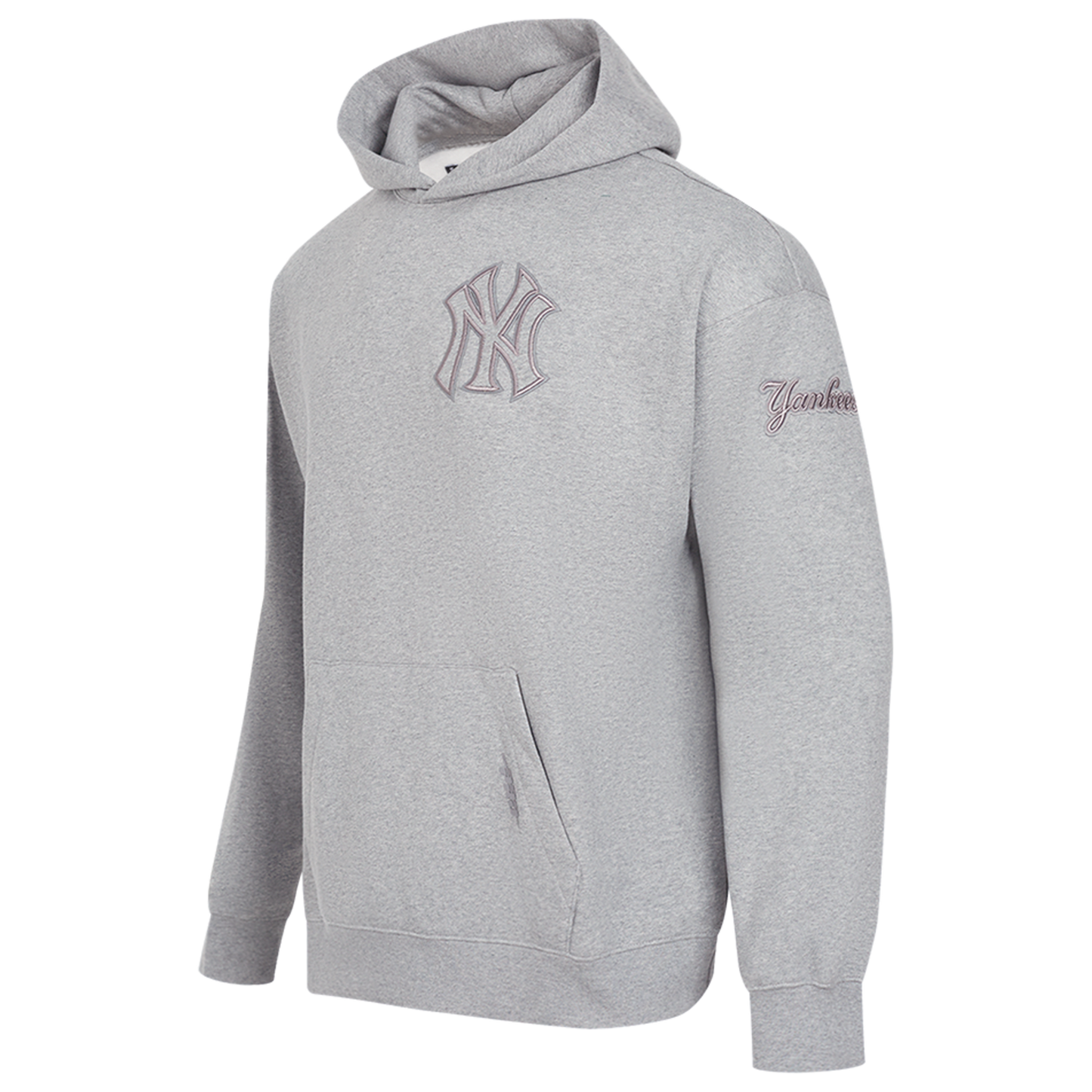 Pro Standard Yankees Pullover Hoodie - Men's - Dark Heather Gray