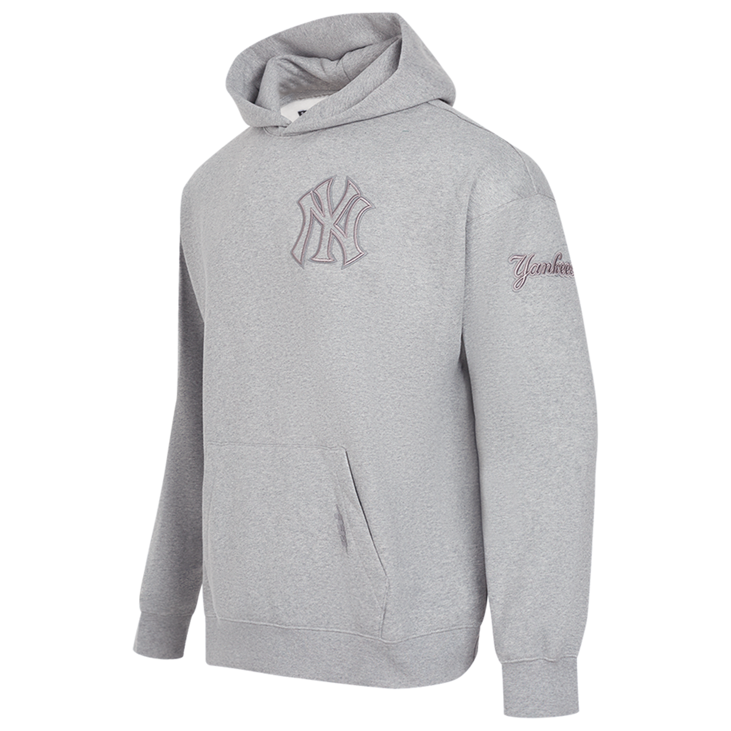 Pro Standard Yankees Pullover Hoodie - Men's - Dark Heather Gray
