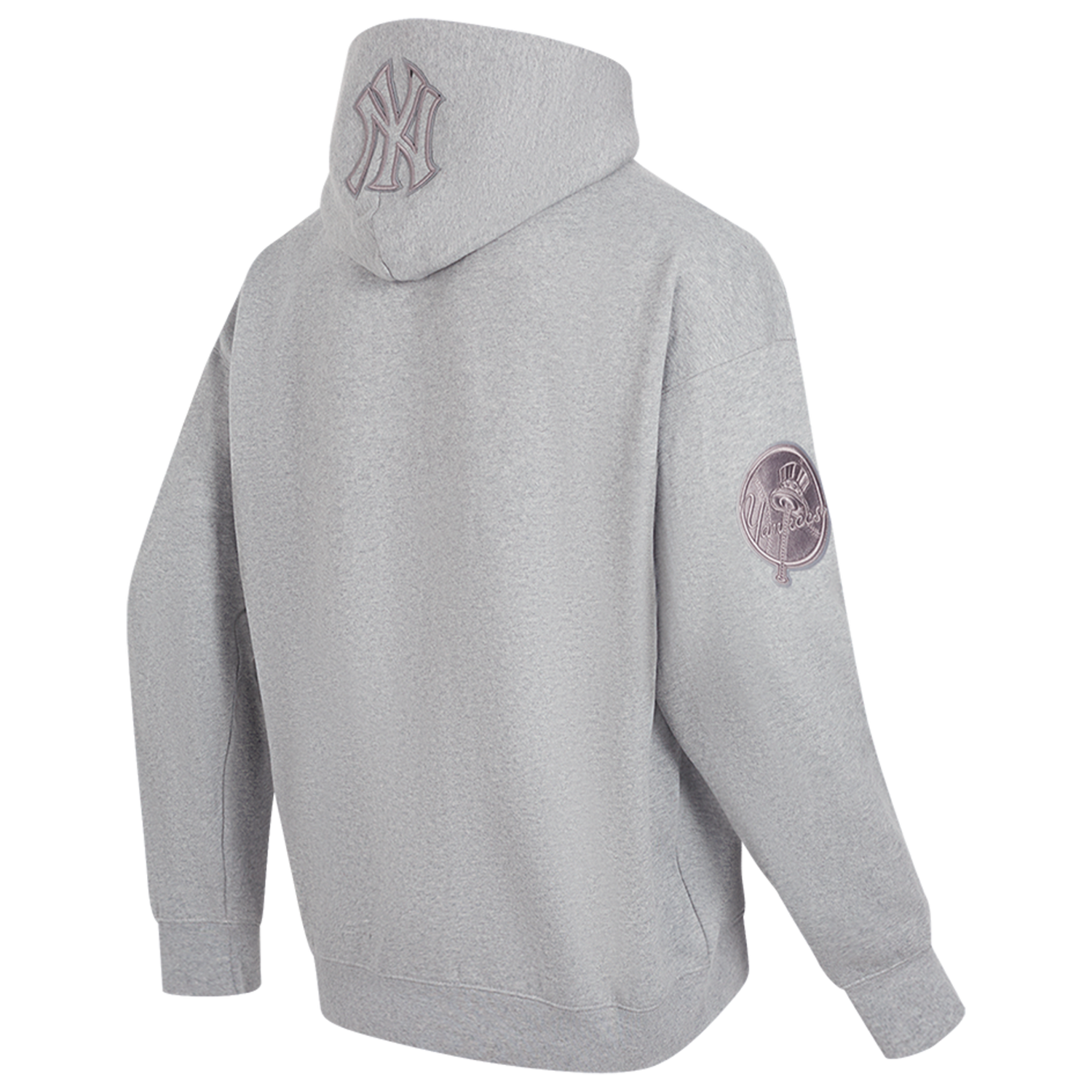 Pro Standard Yankees Pullover Hoodie - Men's - Dark Heather Gray