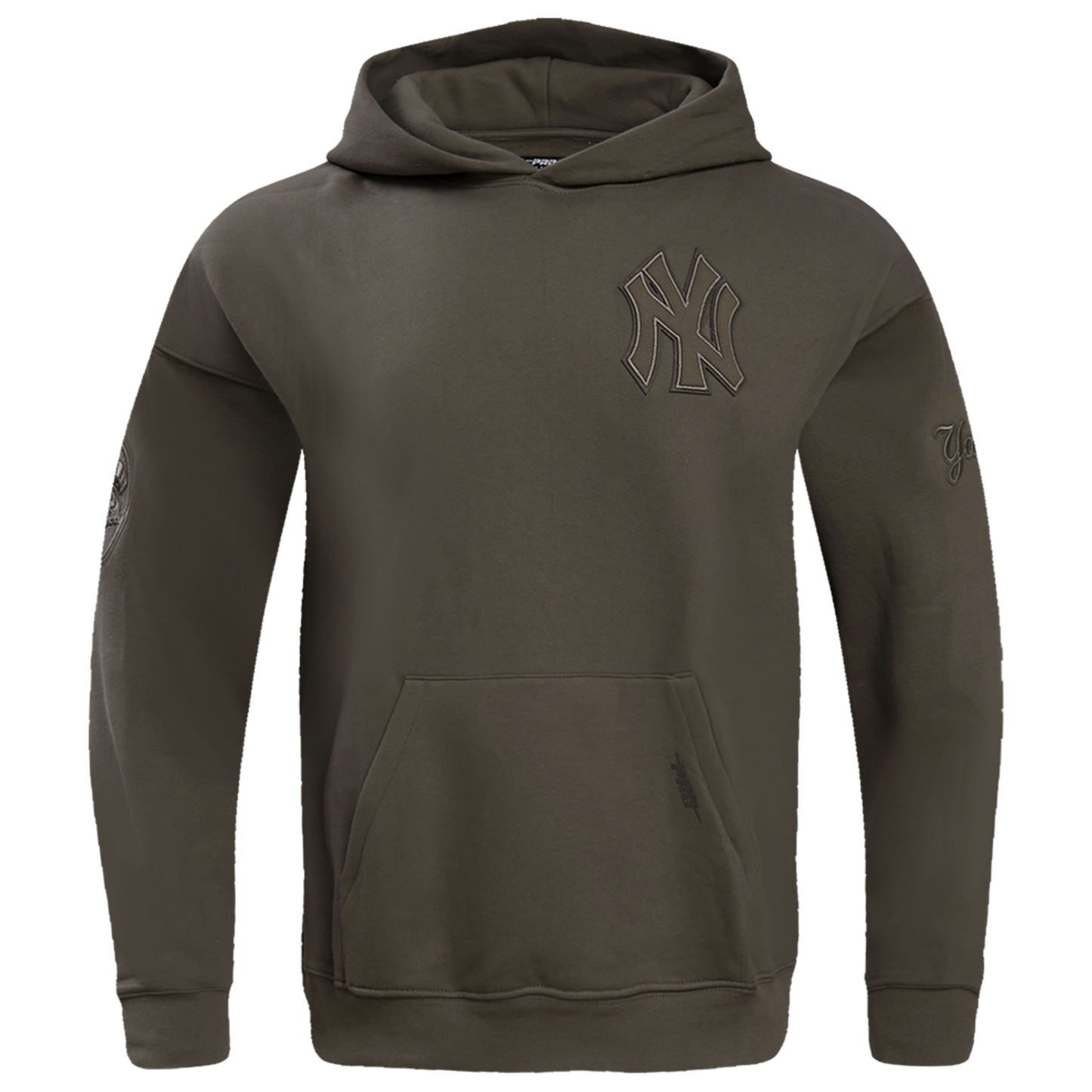 Pro Standard Yankees Pullover Hoodie - Men's - Dark Taupe
