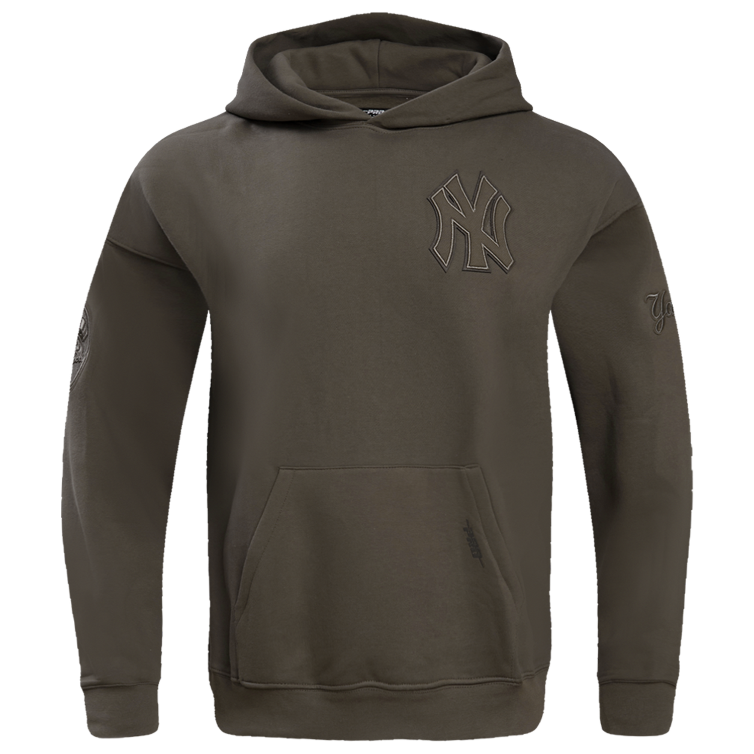 Pro Standard Yankees Pullover Hoodie - Men's - Dark Taupe