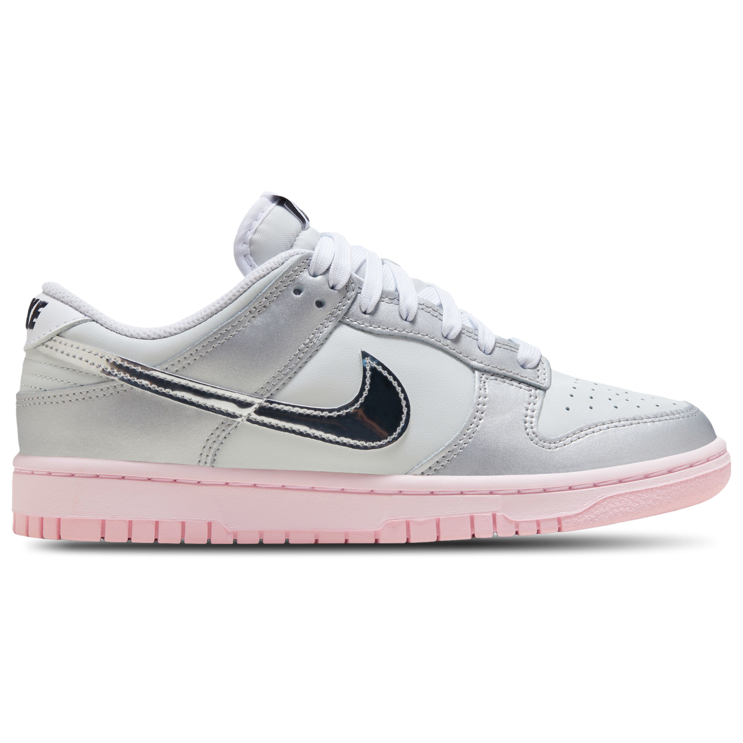 Nike Dunk Low LX - Women's - Photon Dust/Metallic Silver/Pink Foam