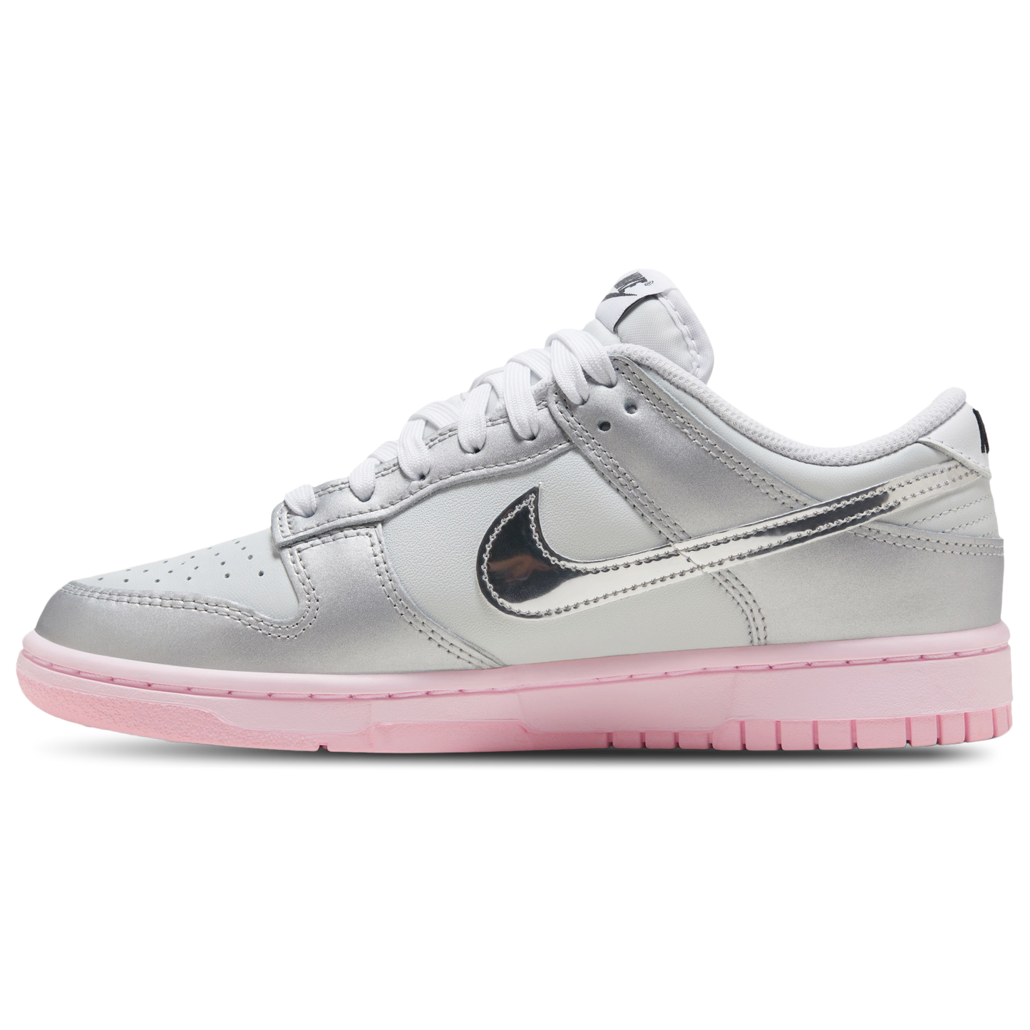 Nike Dunk Low LX - Women's - Photon Dust/Metallic Silver/Pink Foam