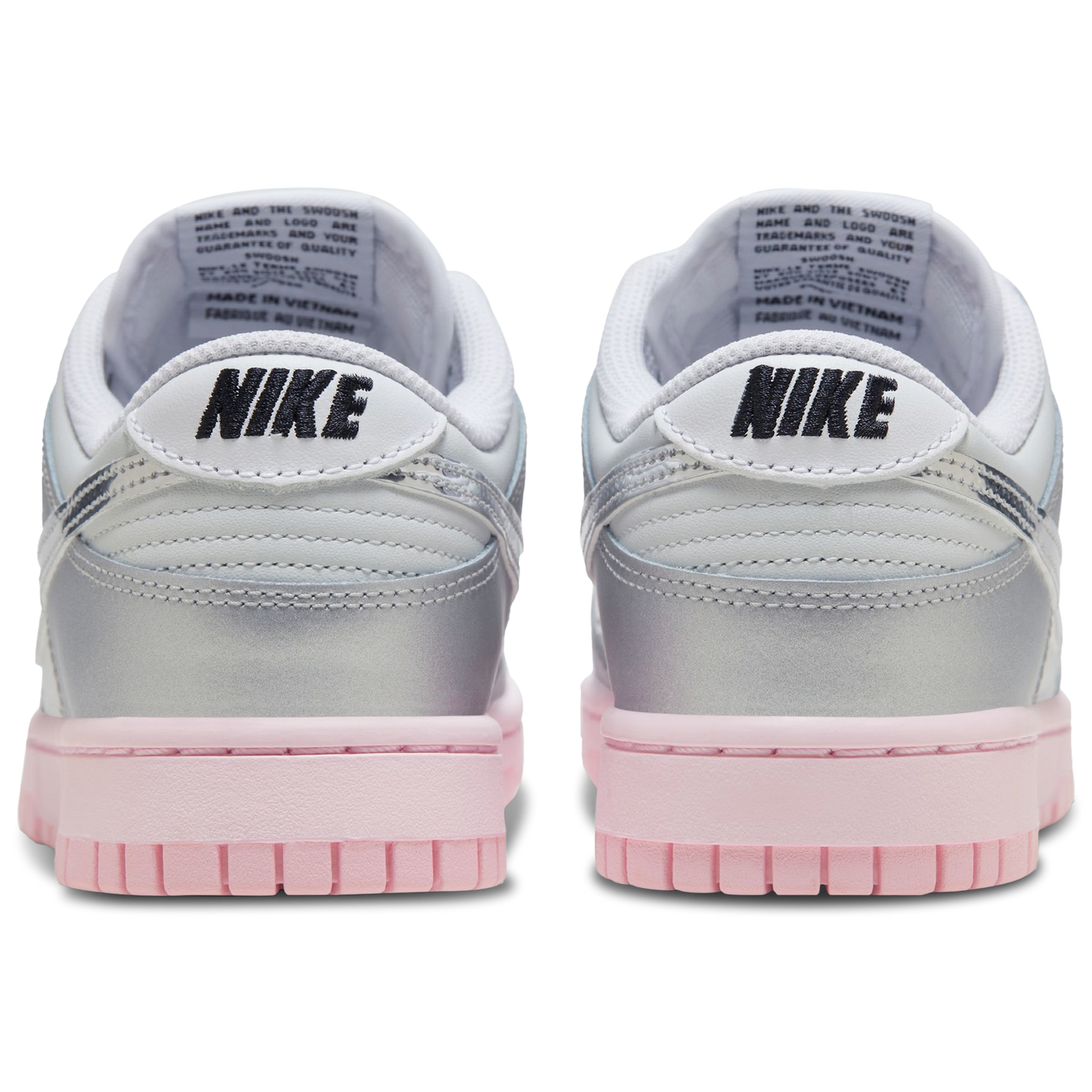 Nike Dunk Low LX - Women's - Photon Dust/Metallic Silver/Pink Foam