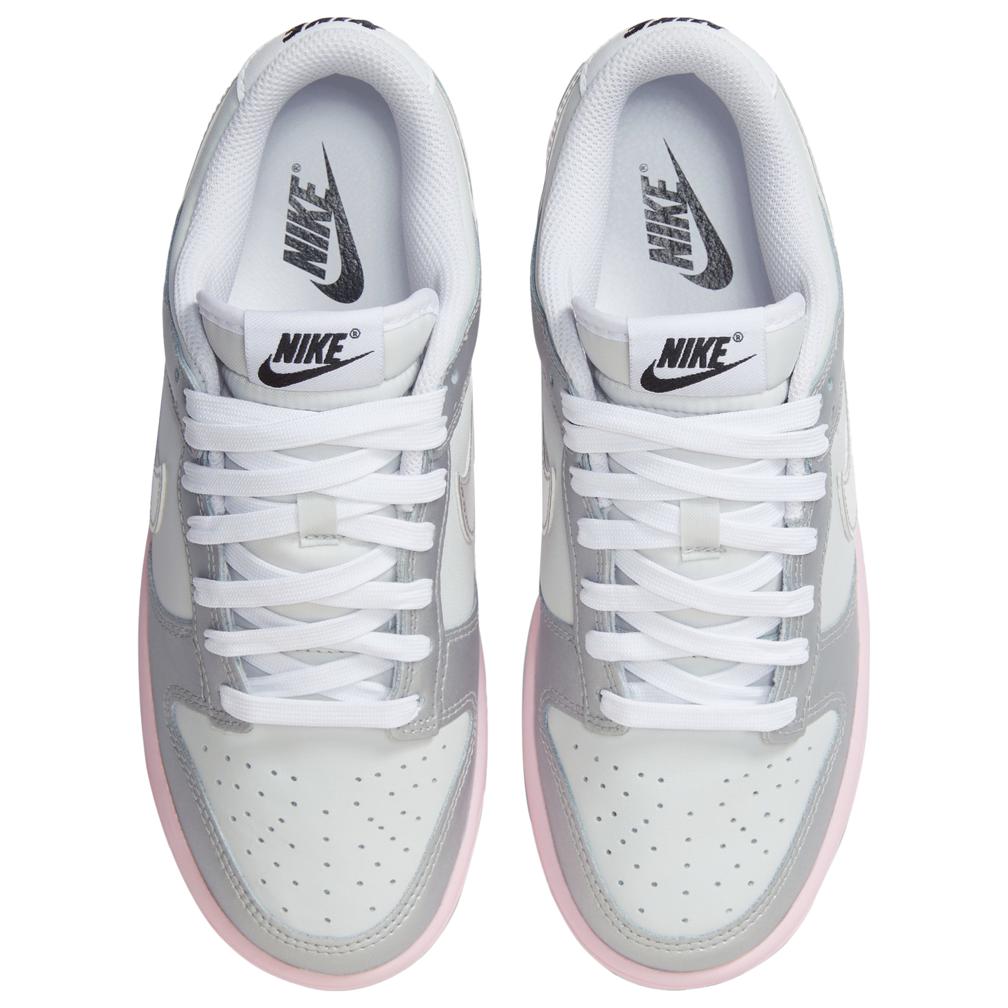 Nike Dunk Low LX - Women's - Photon Dust/Metallic Silver/Pink Foam