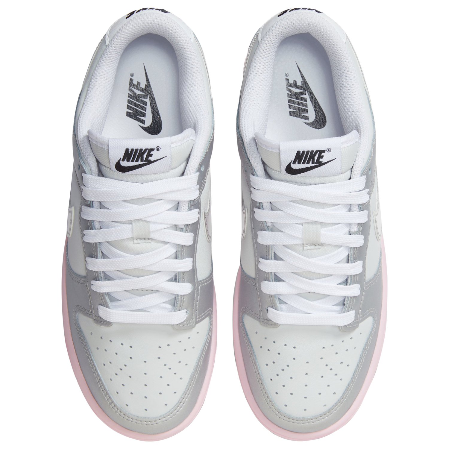 Nike Dunk Low LX - Women's - Photon Dust/Metallic Silver/Pink Foam