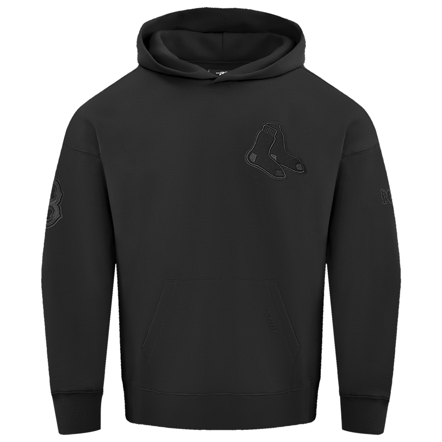 Pro Standard RED SOX NEUTRAL DROP SHOULDER FLC PO HOODIE - Men's - Black