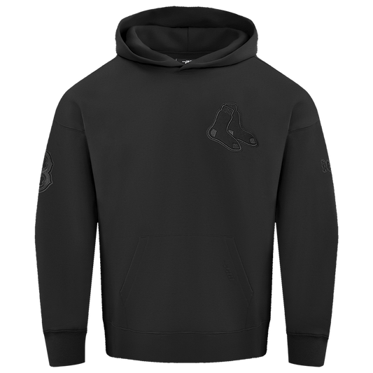 Pro Standard RED SOX NEUTRAL DROP SHOULDER FLC PO HOODIE - Men's - Black