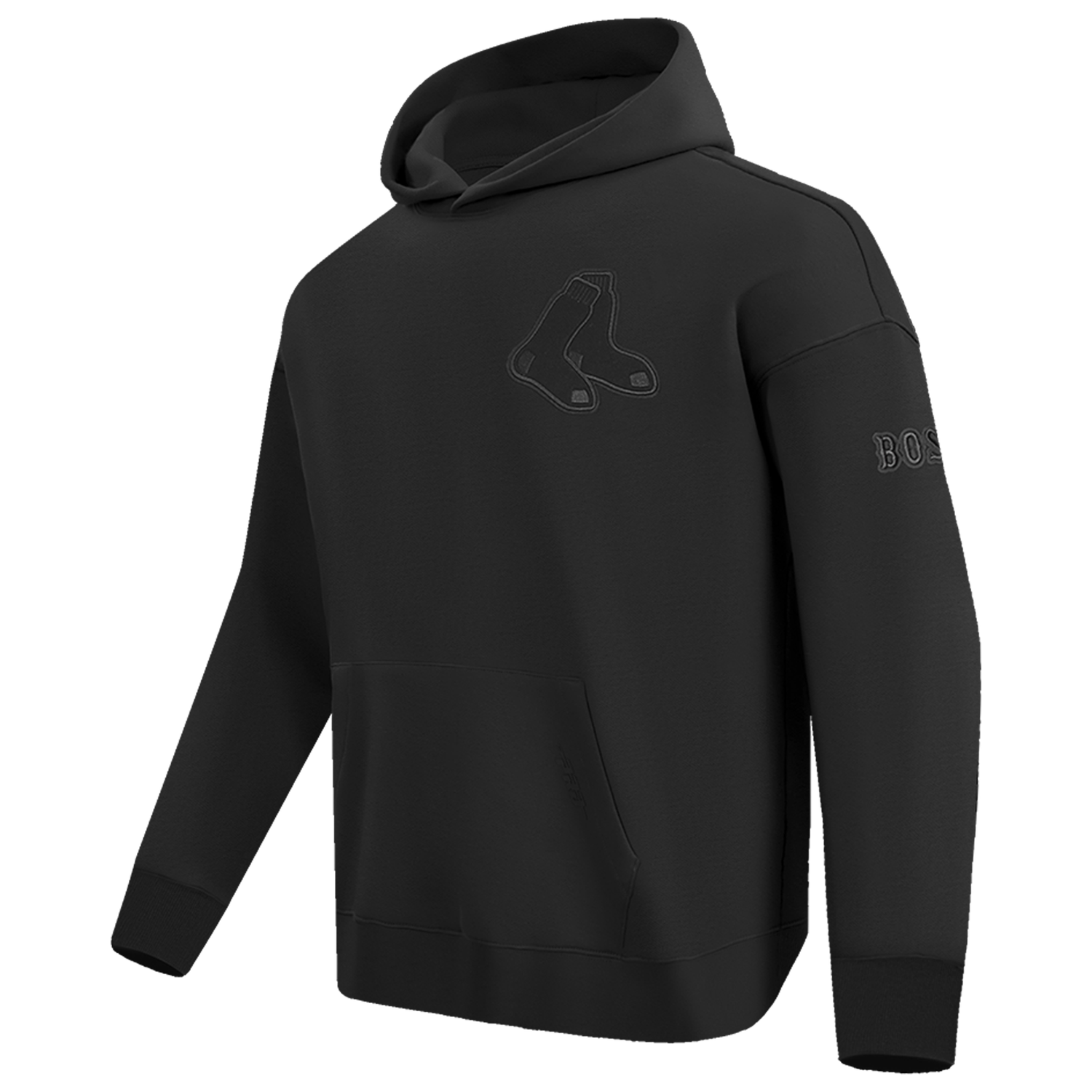 Pro Standard RED SOX NEUTRAL DROP SHOULDER FLC PO HOODIE - Men's - Black