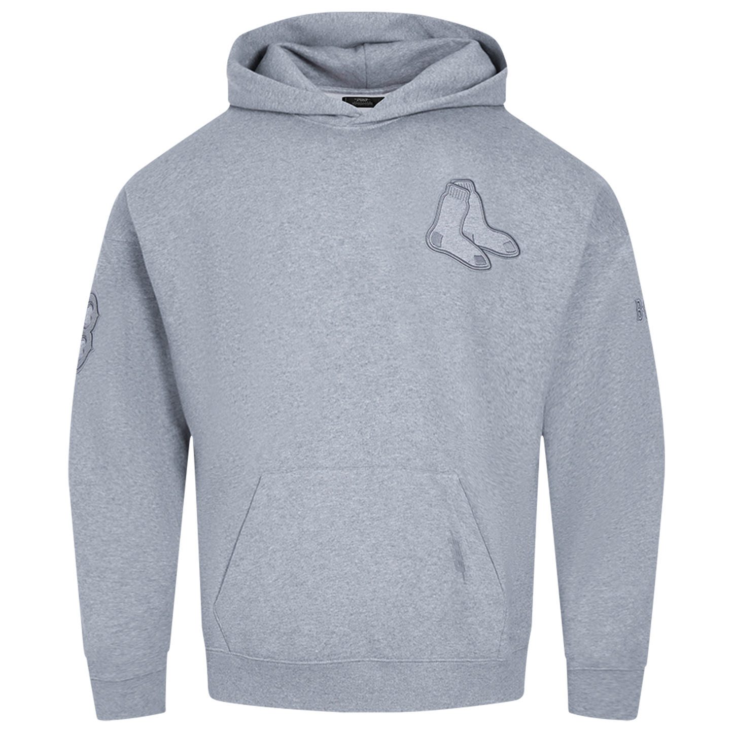 Pro Standard RED SOX NEUTRAL DROP SHOULDER FLC PO HOODIE - Men's - Dark Heather Gray