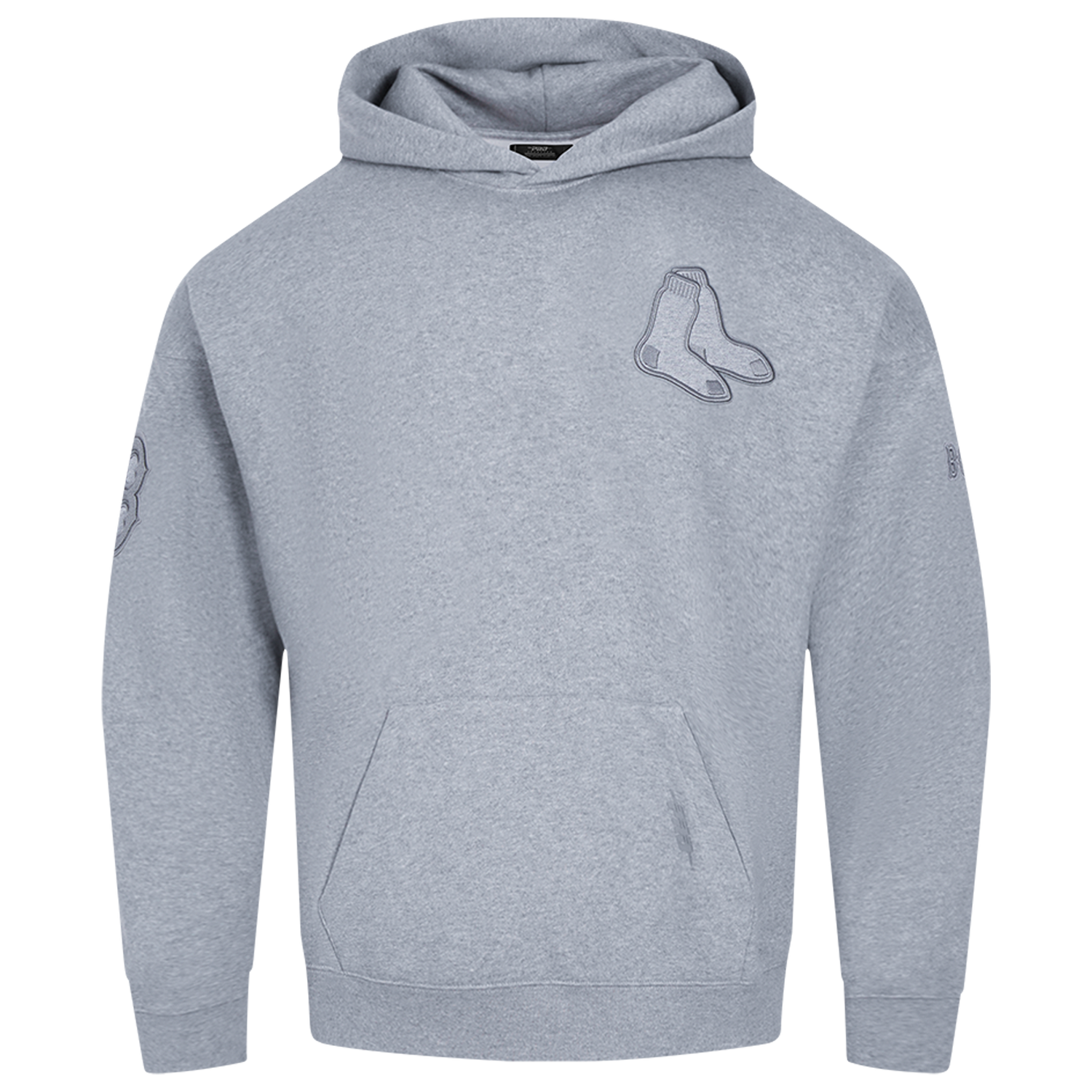 Pro Standard RED SOX NEUTRAL DROP SHOULDER FLC PO HOODIE - Men's - Dark Heather Gray