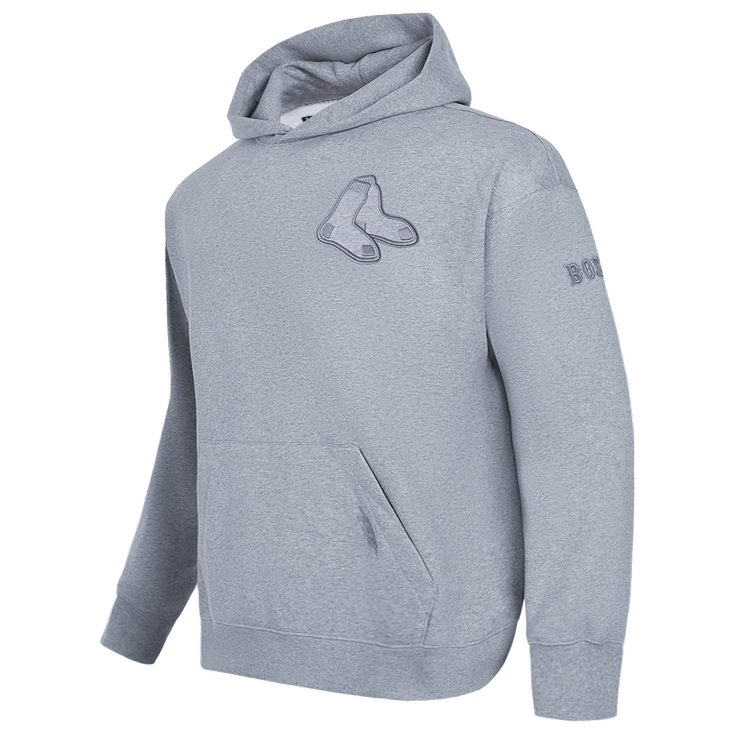 Pro Standard RED SOX NEUTRAL DROP SHOULDER FLC PO HOODIE - Men's - Dark Heather Gray