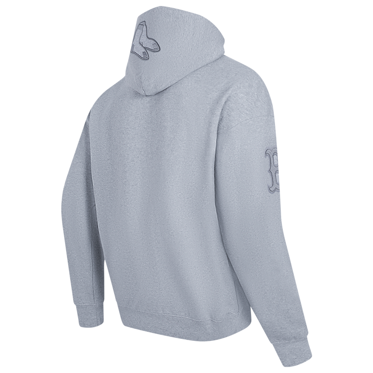 Pro Standard RED SOX NEUTRAL DROP SHOULDER FLC PO HOODIE - Men's - Dark Heather Gray