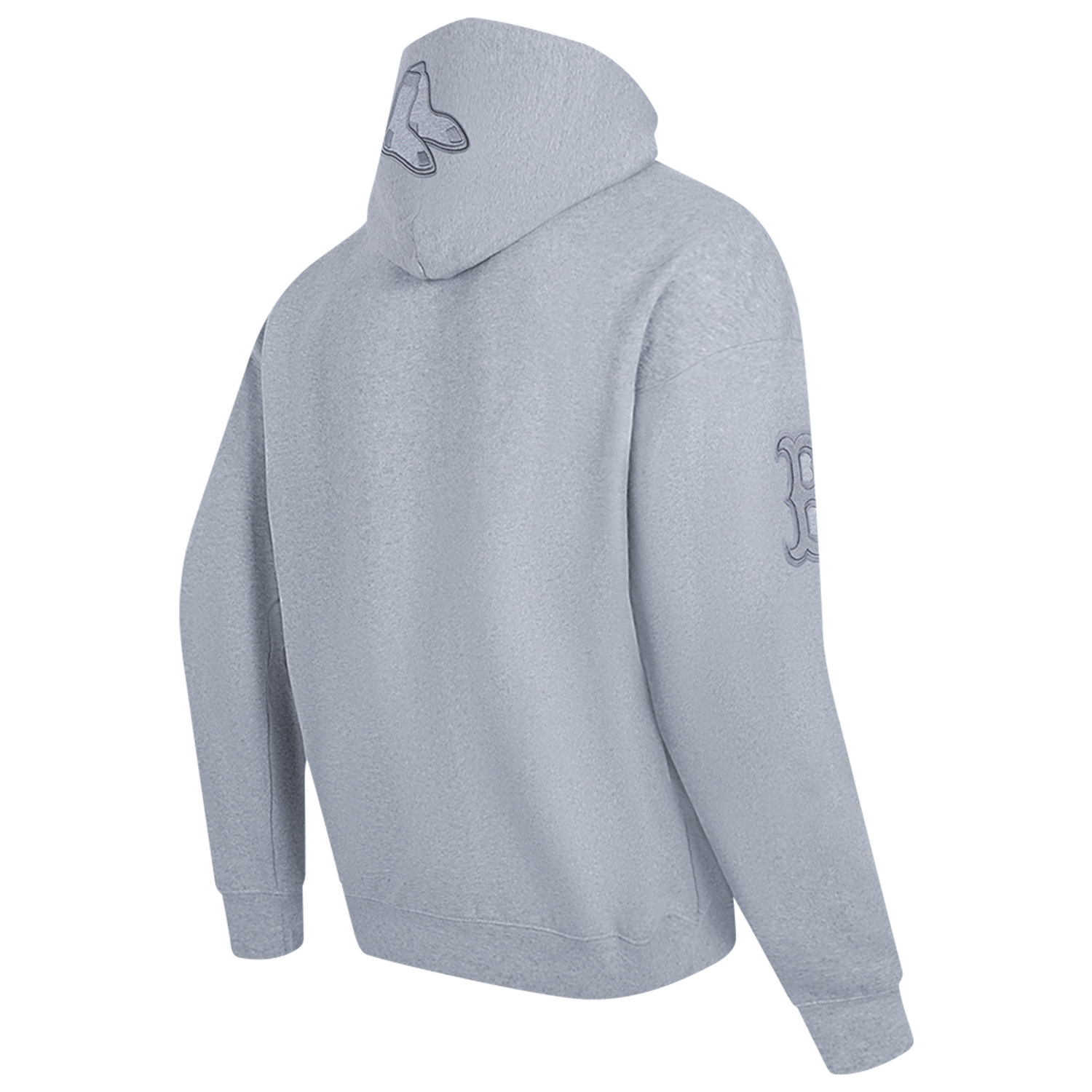 Pro Standard RED SOX NEUTRAL DROP SHOULDER FLC PO HOODIE - Men's - Dark Heather Gray