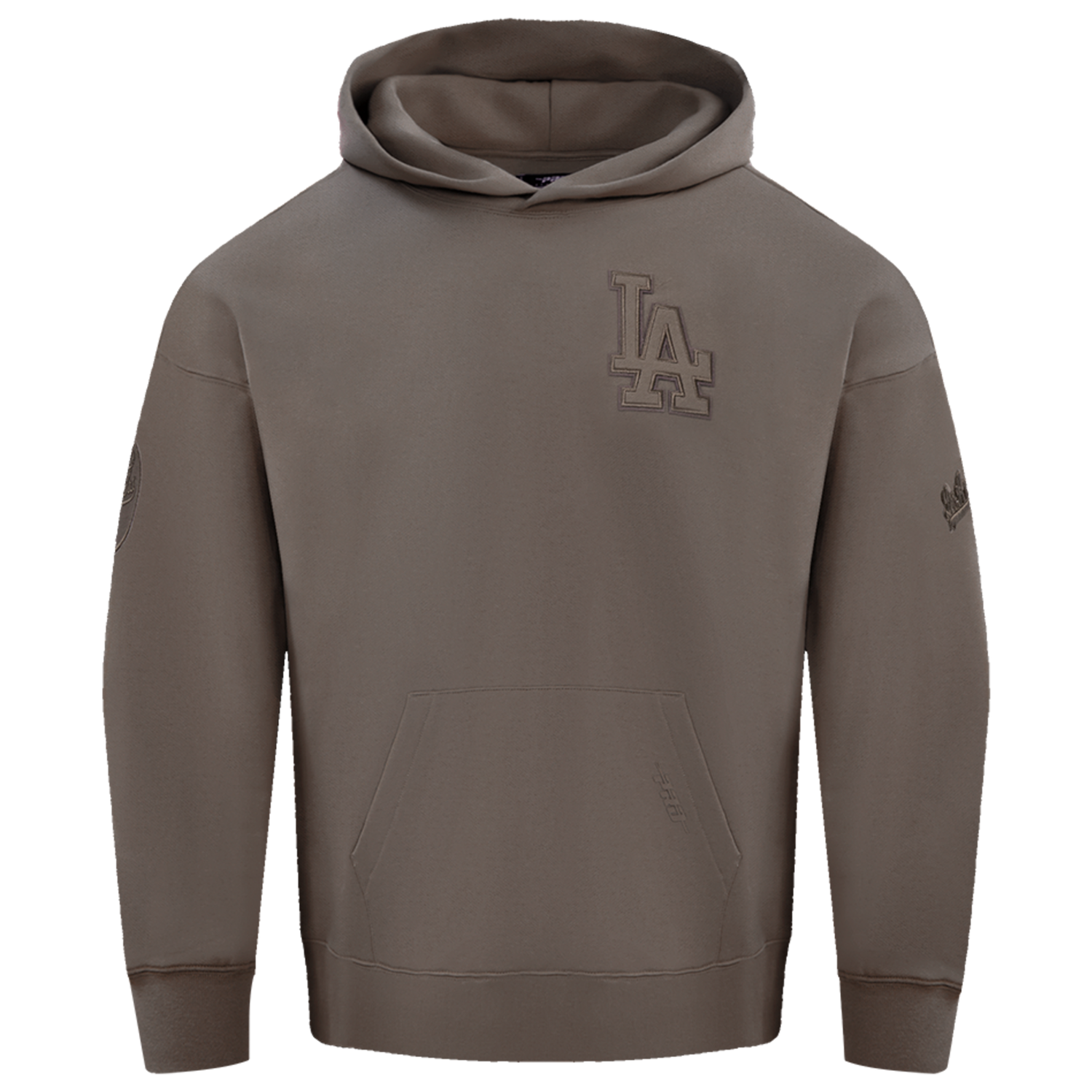 Pro Standard Dodgers Pullover Hoodie - Men's - Dark Taupe