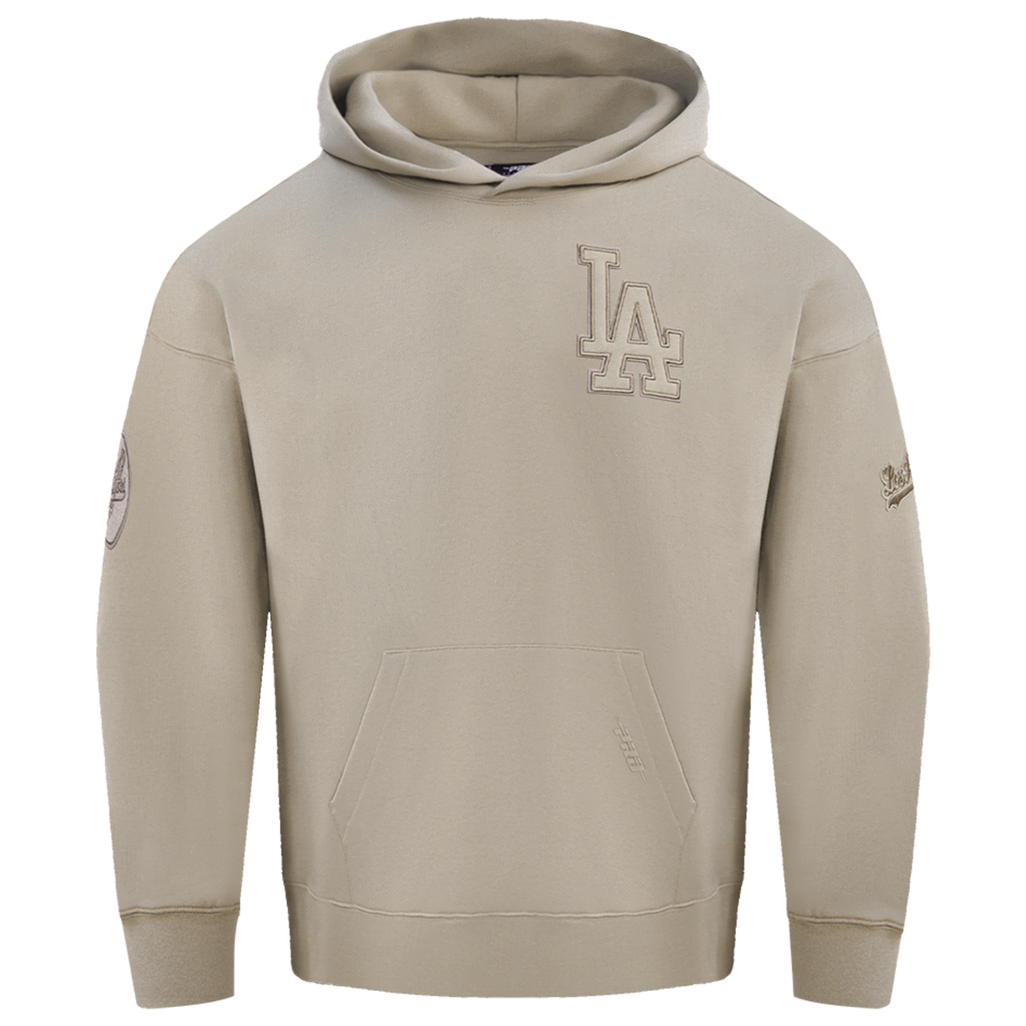 Pro Standard Dodgers Pullover Hoodie - Men's - Taupe