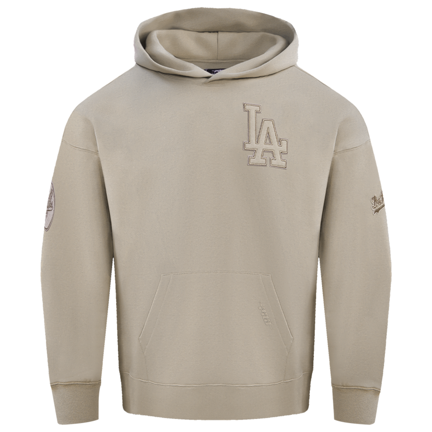 Pro Standard Dodgers Pullover Hoodie - Men's - Taupe