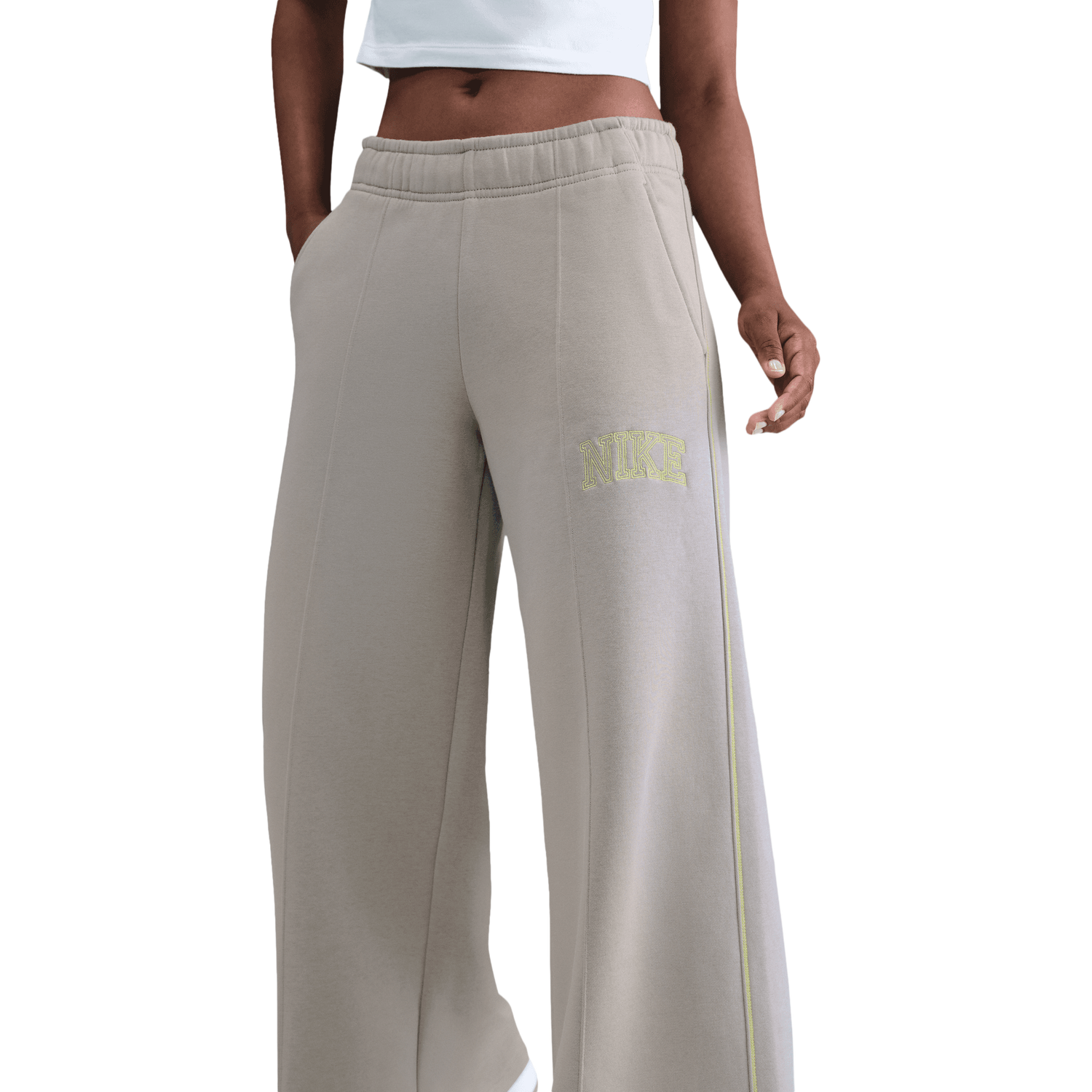 Nike NSW Phoenix Fleece Pants - Women's - Grey/Grey